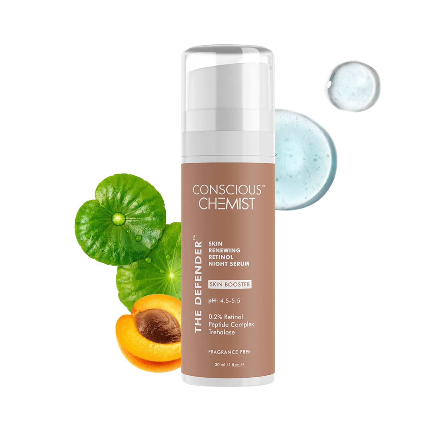 Conscious Chemist | Conscious Chemist Multi Peptide & 0.2% Retinol Anti Aging Serum Reduces Fine Lines, Wrinkles (30ml)