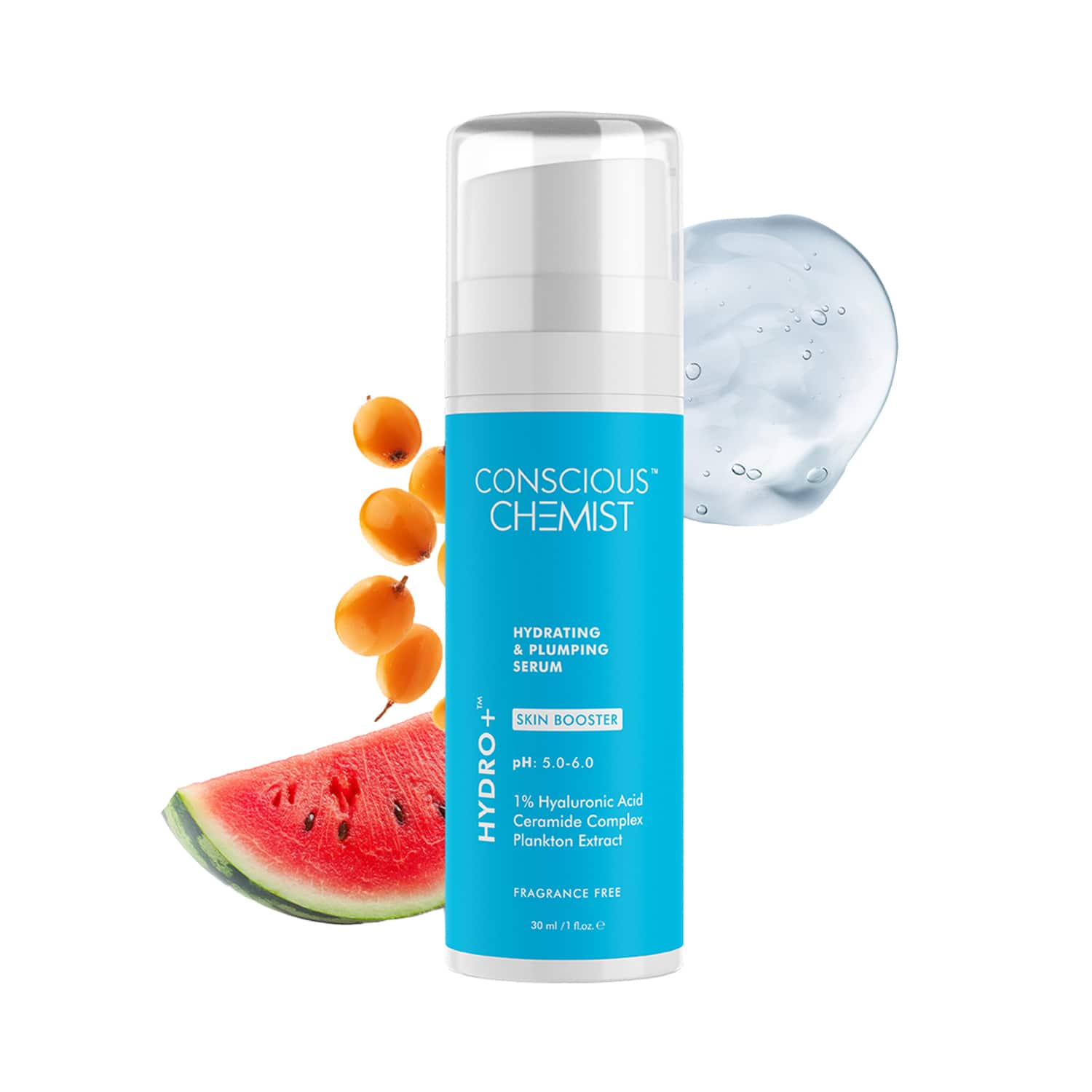 Conscious Chemist | Conscious Chemist 1% Hyaluronic Acid Serum For Dry Skin, Treat Dull & Dehydrated Skin (30ml)