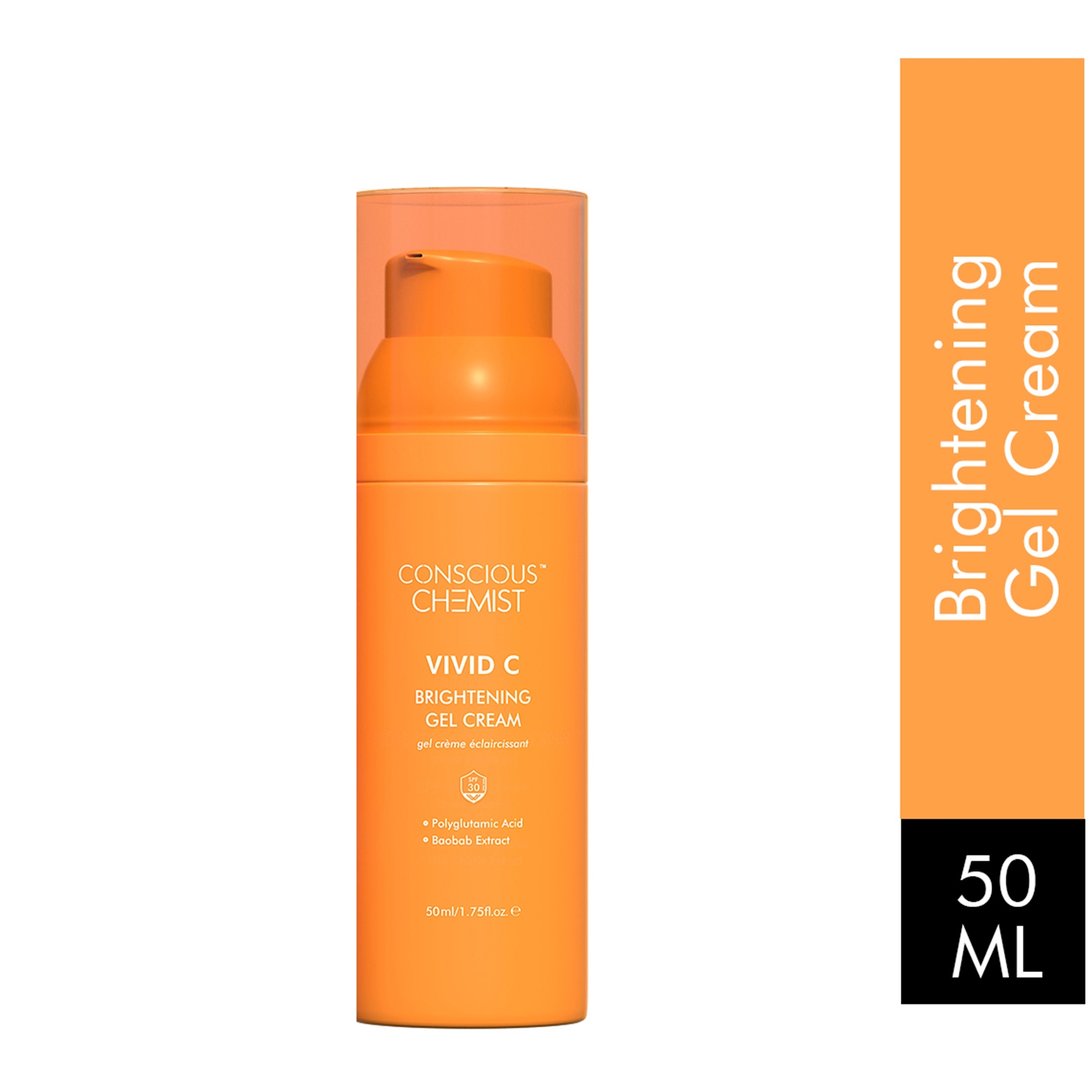 Conscious Chemist | Conscious Chemist Vitamin C Brightening Face Cream SPF30 PA+++ Lightweight Gel- (50ml)