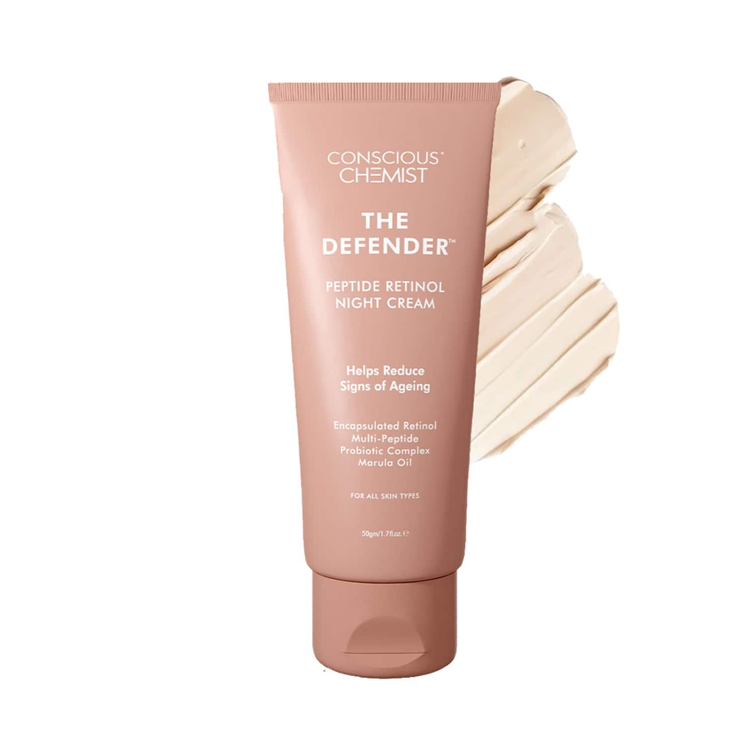 Conscious Chemist | Conscious Chemist 0.2% Retinol Anti aging Night Cream , Reduces Fine lines & Wrinkles (50g)