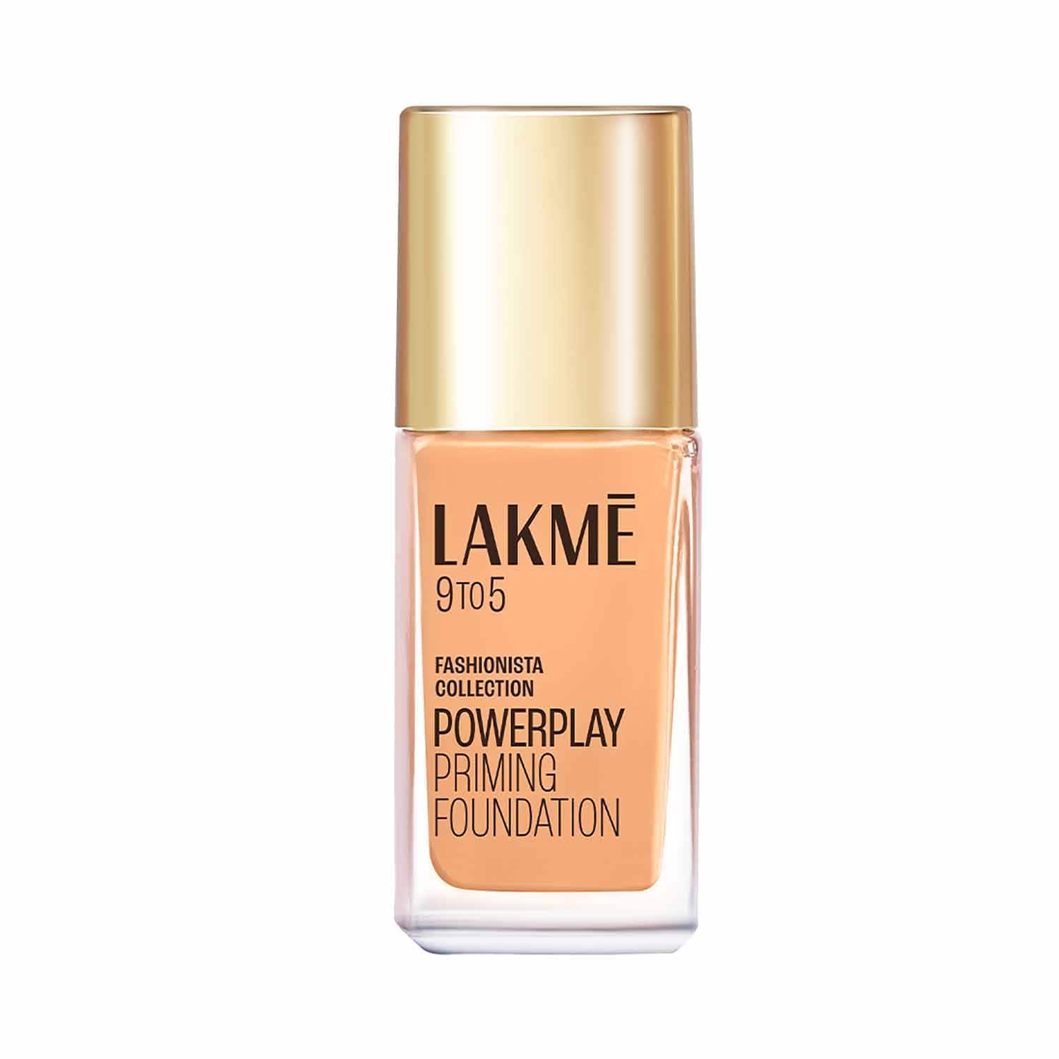 Lakme | Lakme 9to5 Powerplay Priming Foundation Built in Primer Long-Lasting SPF 20 - Warm Light (25 ml)