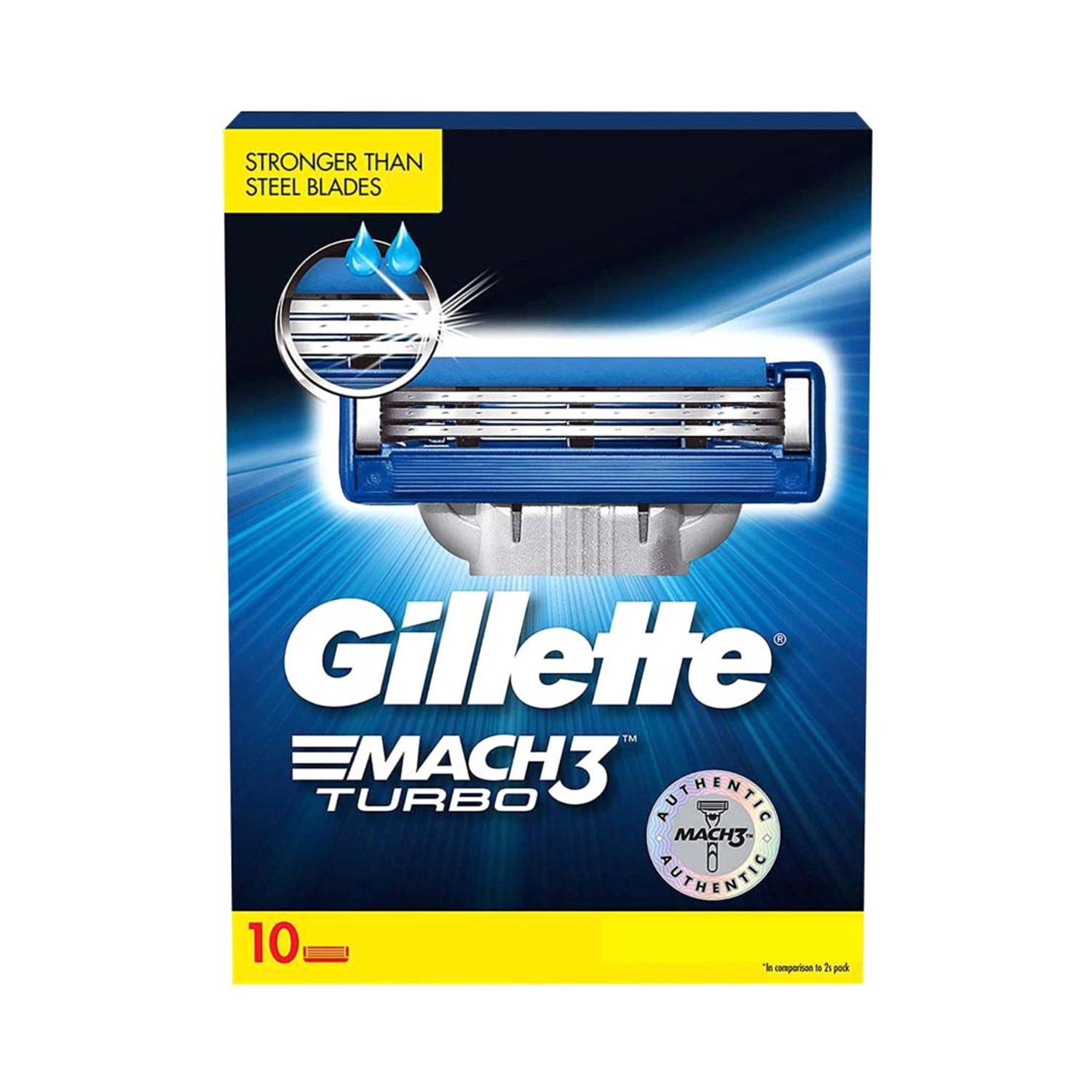 Gillette | Gillette Mach Turbo 3 Shaving Blades Cartridges (10Pcs)