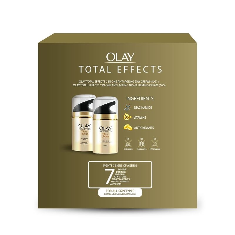 Olay | Olay 7-In-1 Total Effects Day Cream with 7-In-1 Total Effects Night Cream (2Pcs)