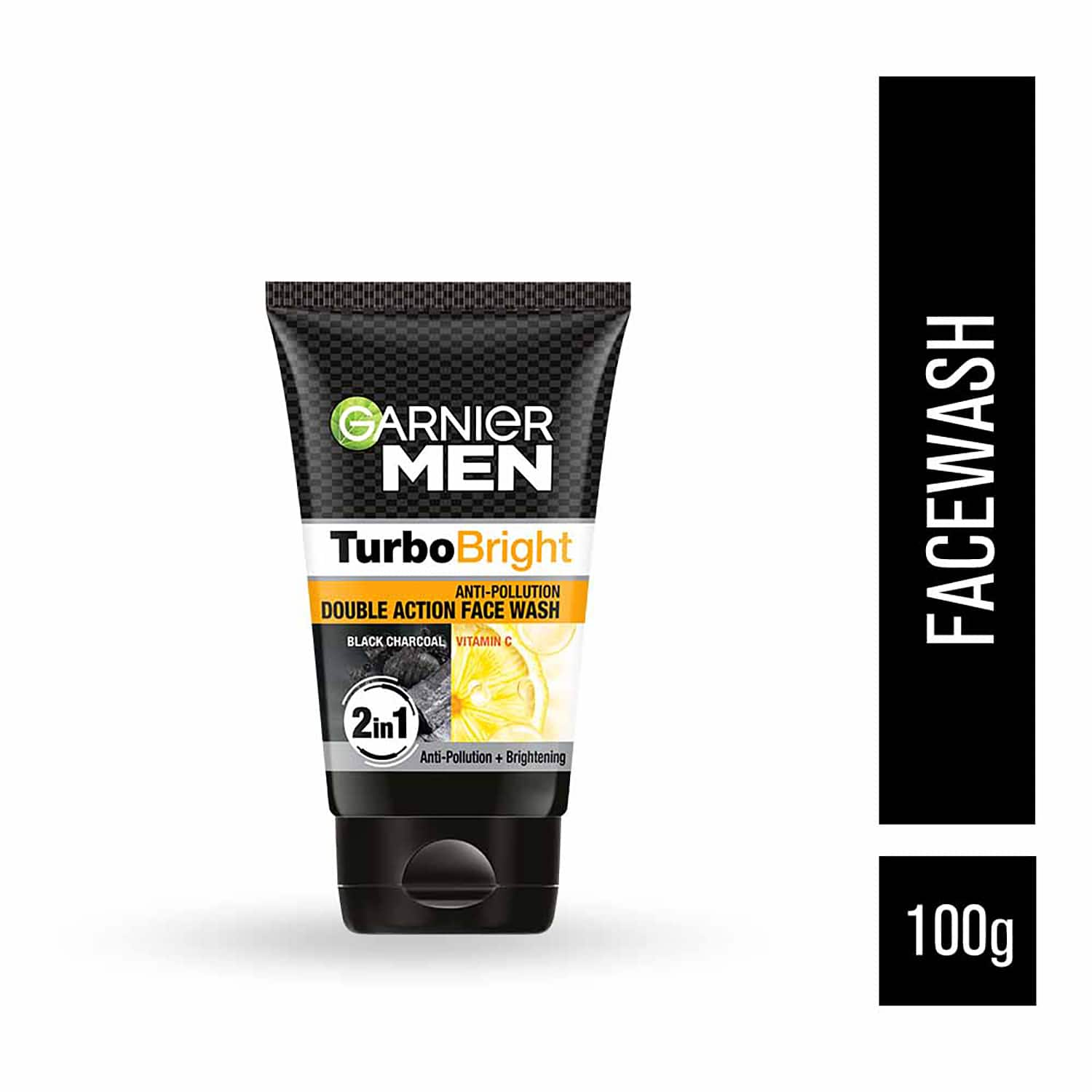 Garnier | Garnier Men Turbo Bright Anti-Pollution Double Action Face Wash (100g)