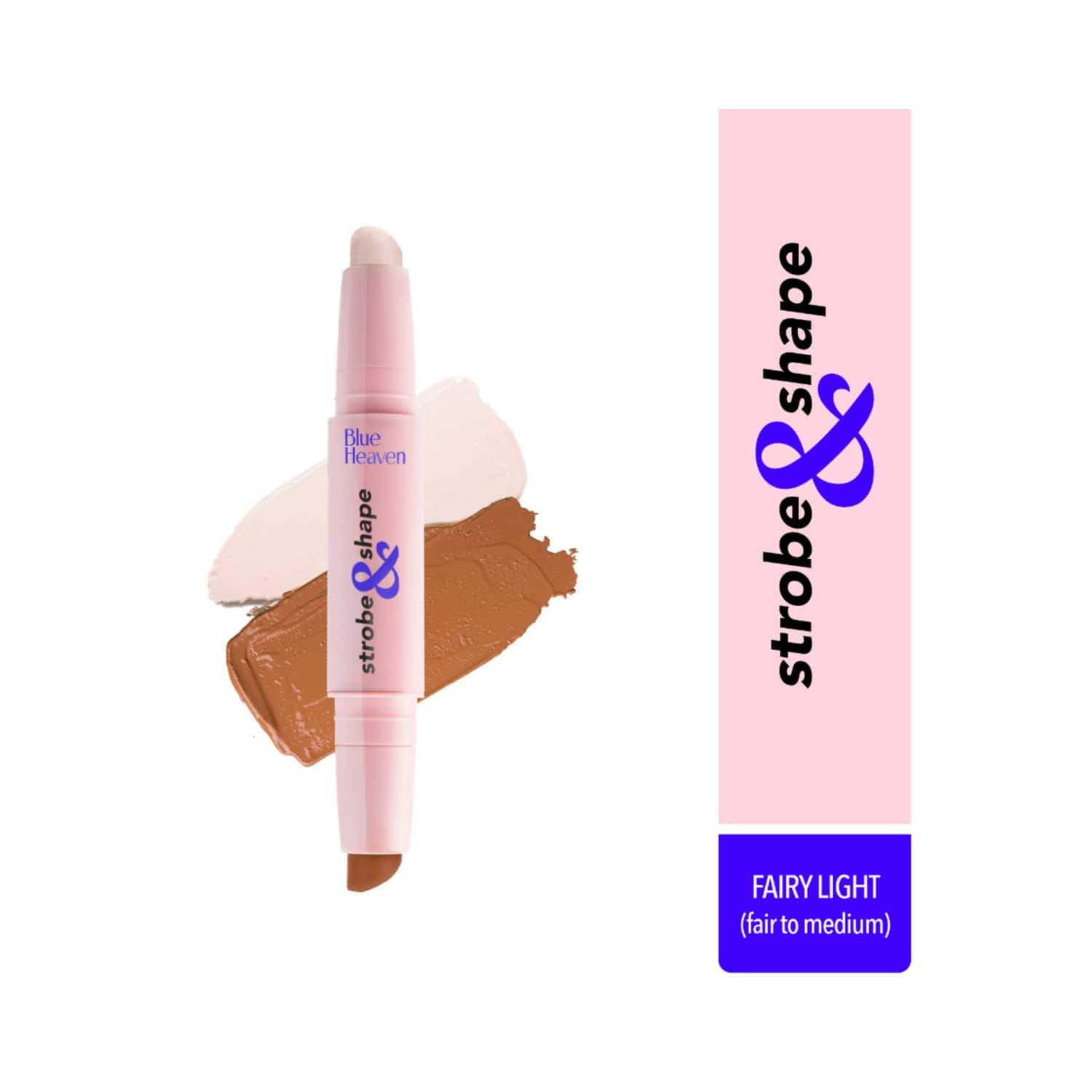 Blue Heaven | Blue Heaven Strobe & Shape Highlighter And Contour Duo Stick - Fairy Light (8g)