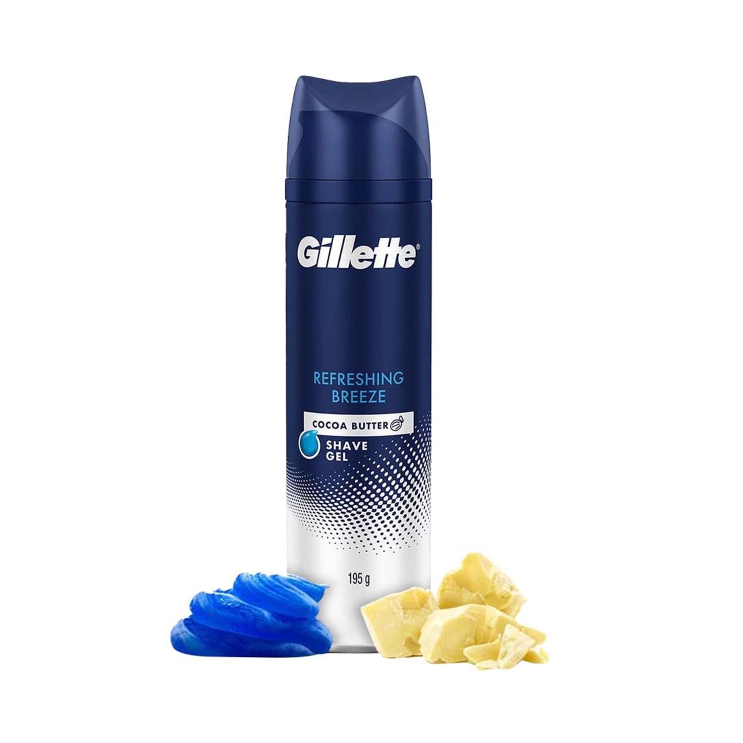 Gillette | Gillette Shaving Gel Refreshing Breeze with Cocoa Butter (195g)