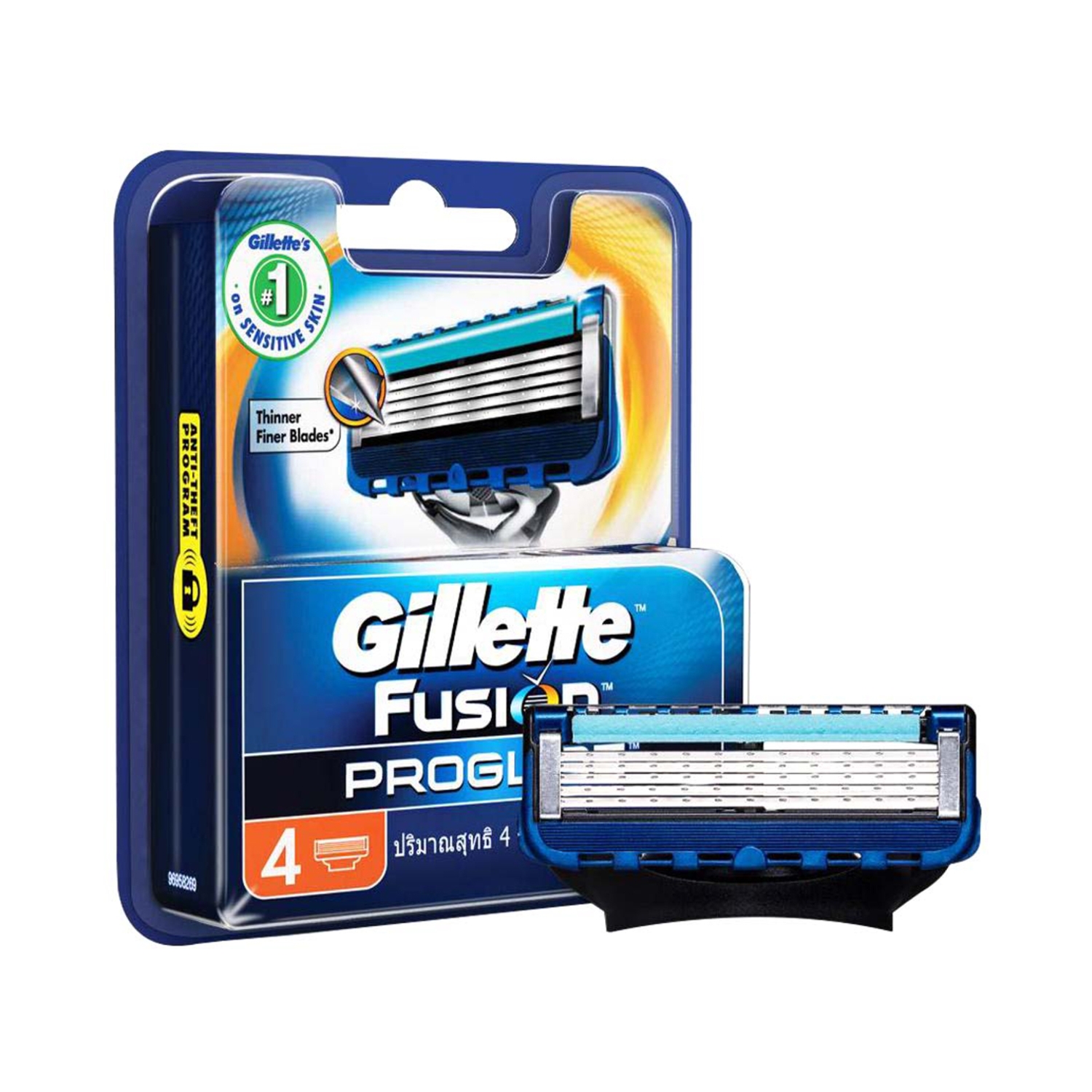 Gillette Fusion Proglide Flexball Manual Shaving Razor Blades Cartridge 4pcs