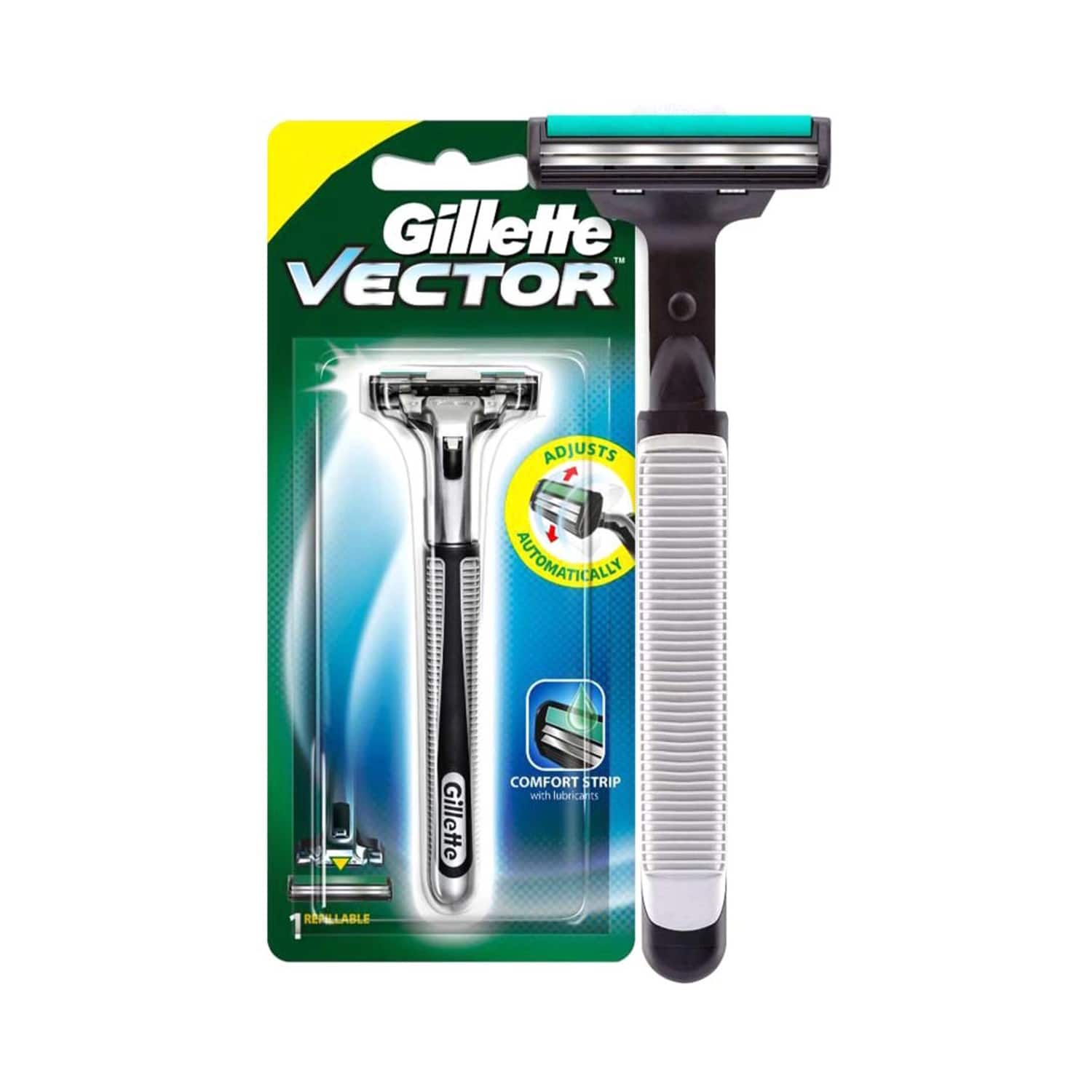 Gillette | Gillette Vector Plus Manual Shaving Razor (1Pc)