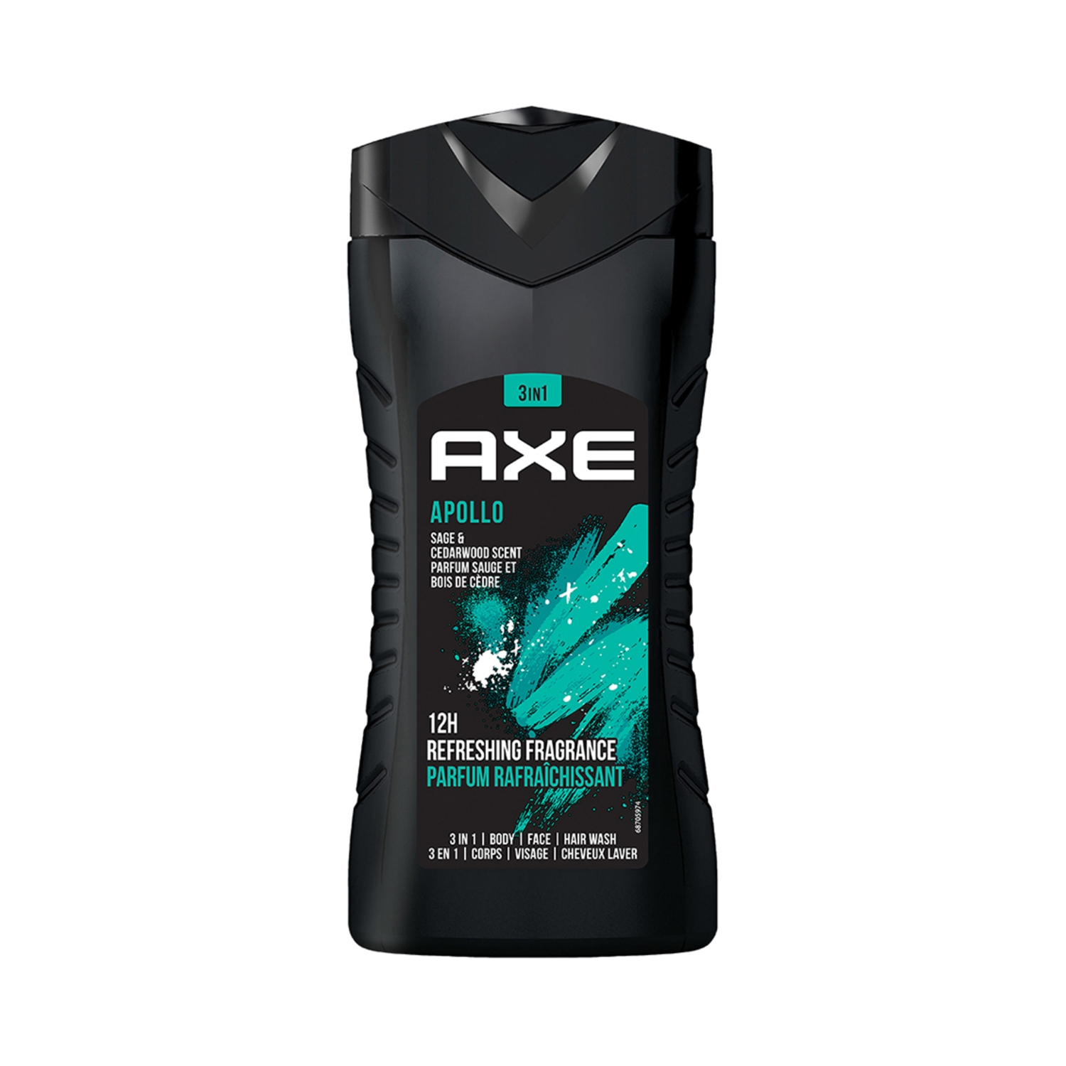 AXE | AXE 3-In-1 Apollo Body Face & Hair Wash (250ml)