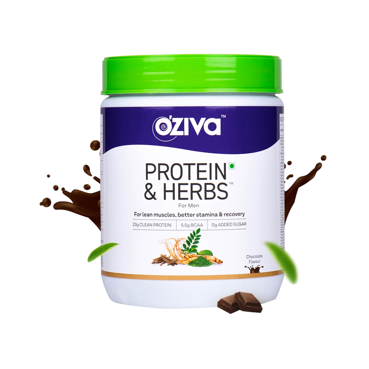 Oziva | Oziva Protein & Herbs Powder for Men Chocolate (1000g)