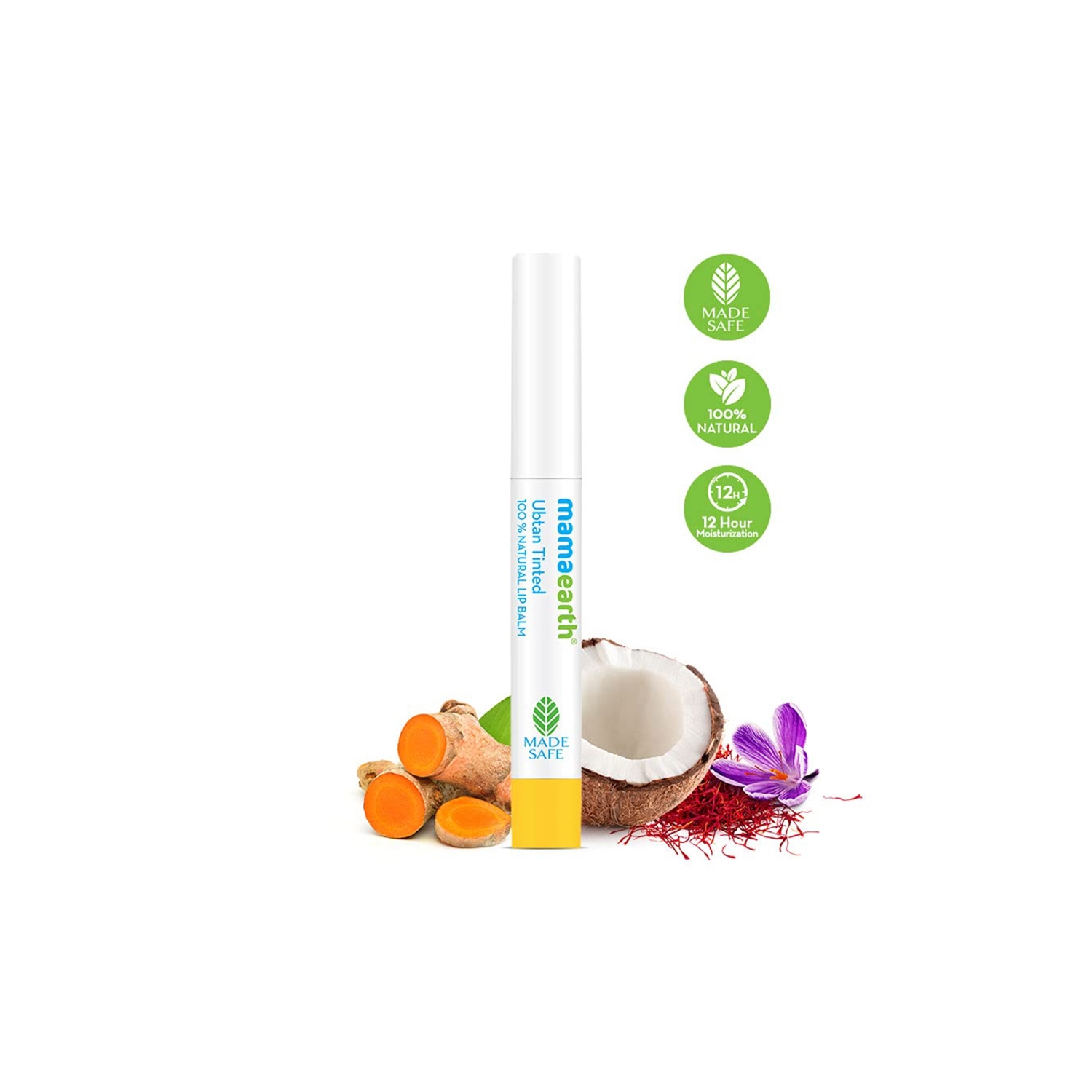 Mamaearth | Mamaearth 100% Natural Lip Balm - Ubtan Tinted (2g)