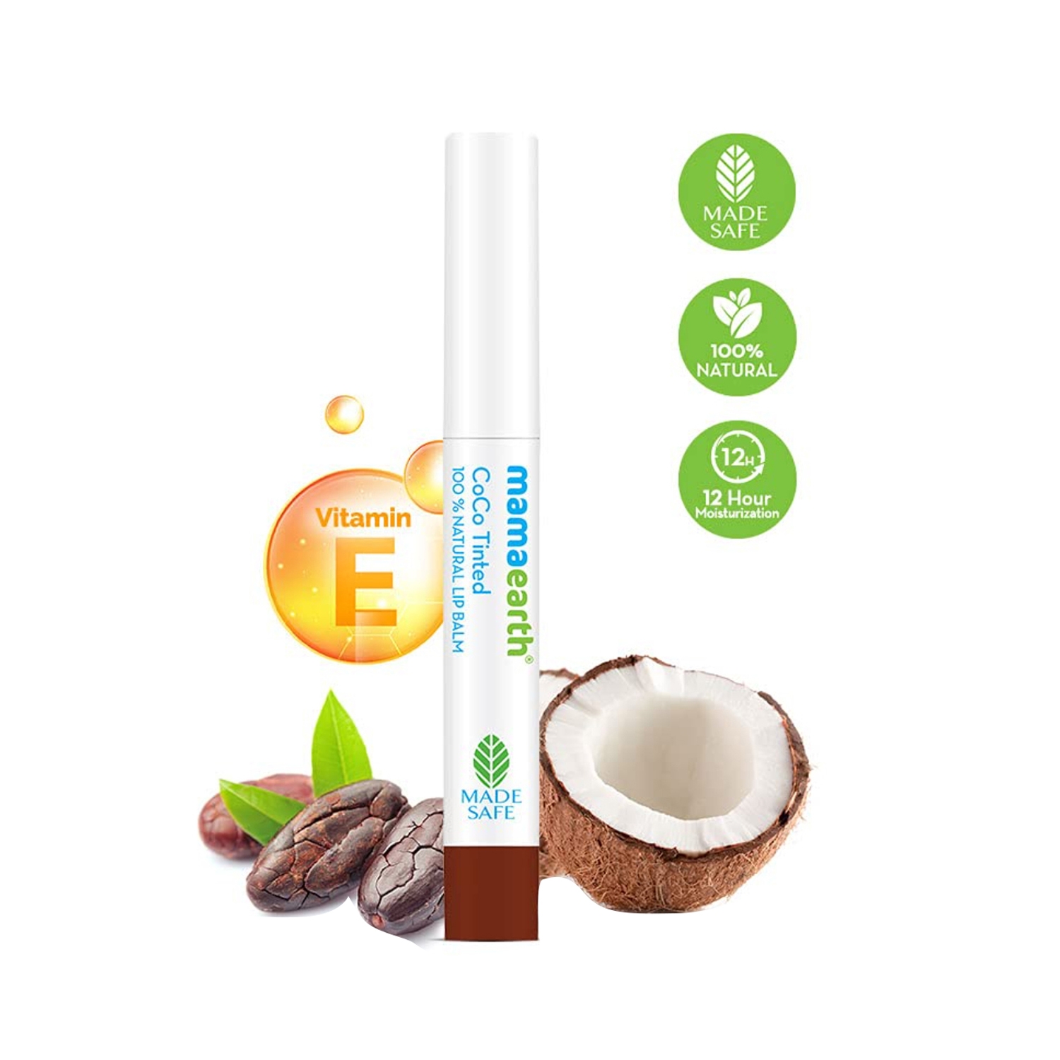 Mamaearth | Mamaearth 100% Natural Lip Balm - Coco Tinted (2g)