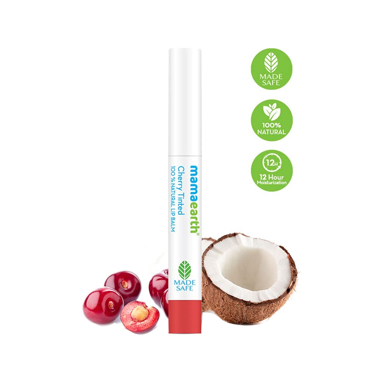 Mamaearth | Mamaearth 100% Natural Lip Balm - Cherry Tinted (2g)