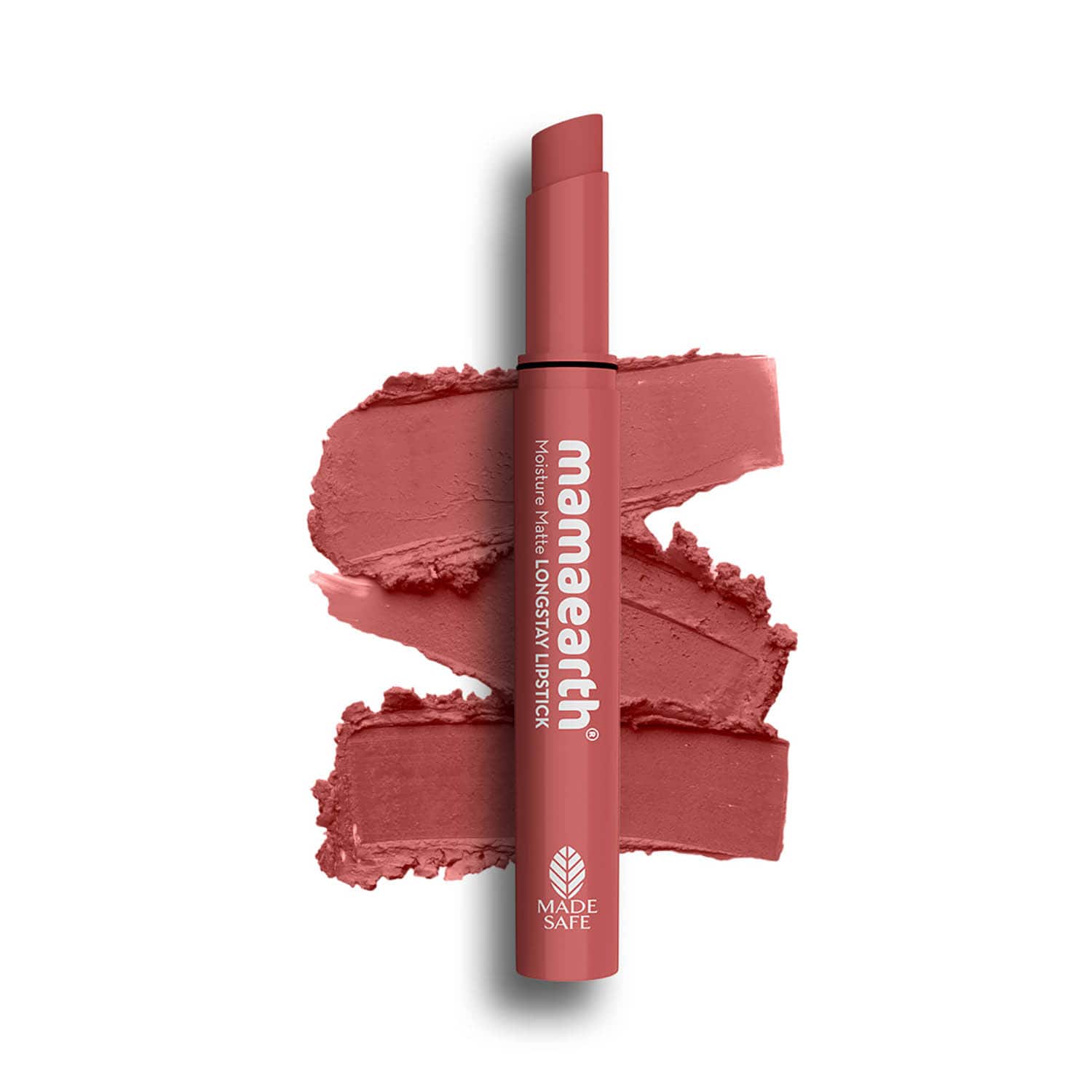 Mamaearth | Mamaearth Moisture Matte Longstay Lipstick With Avocado Oil & Vitamin E - 05 Bubblegum Nude (2g)