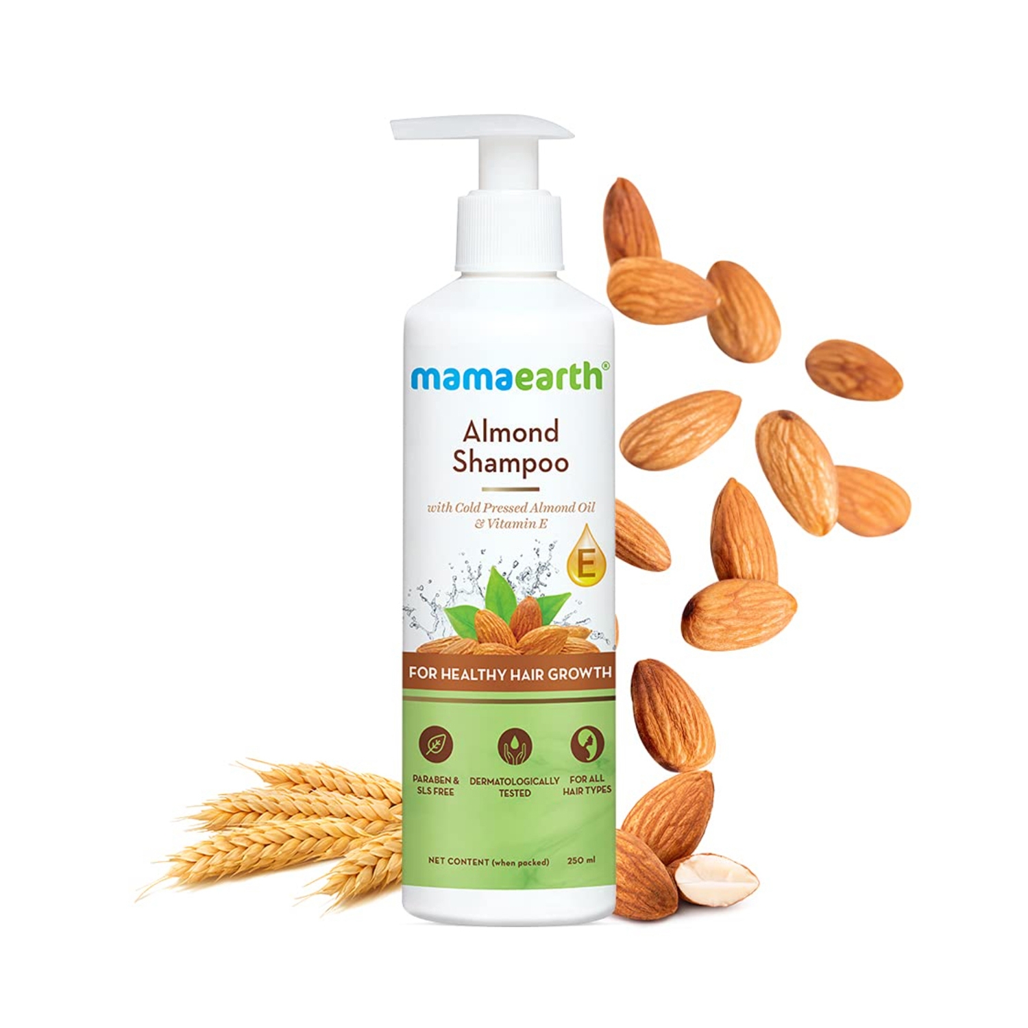 Mamaearth | Mamaearth Almond Shampoo With Vitamin E (250ml)