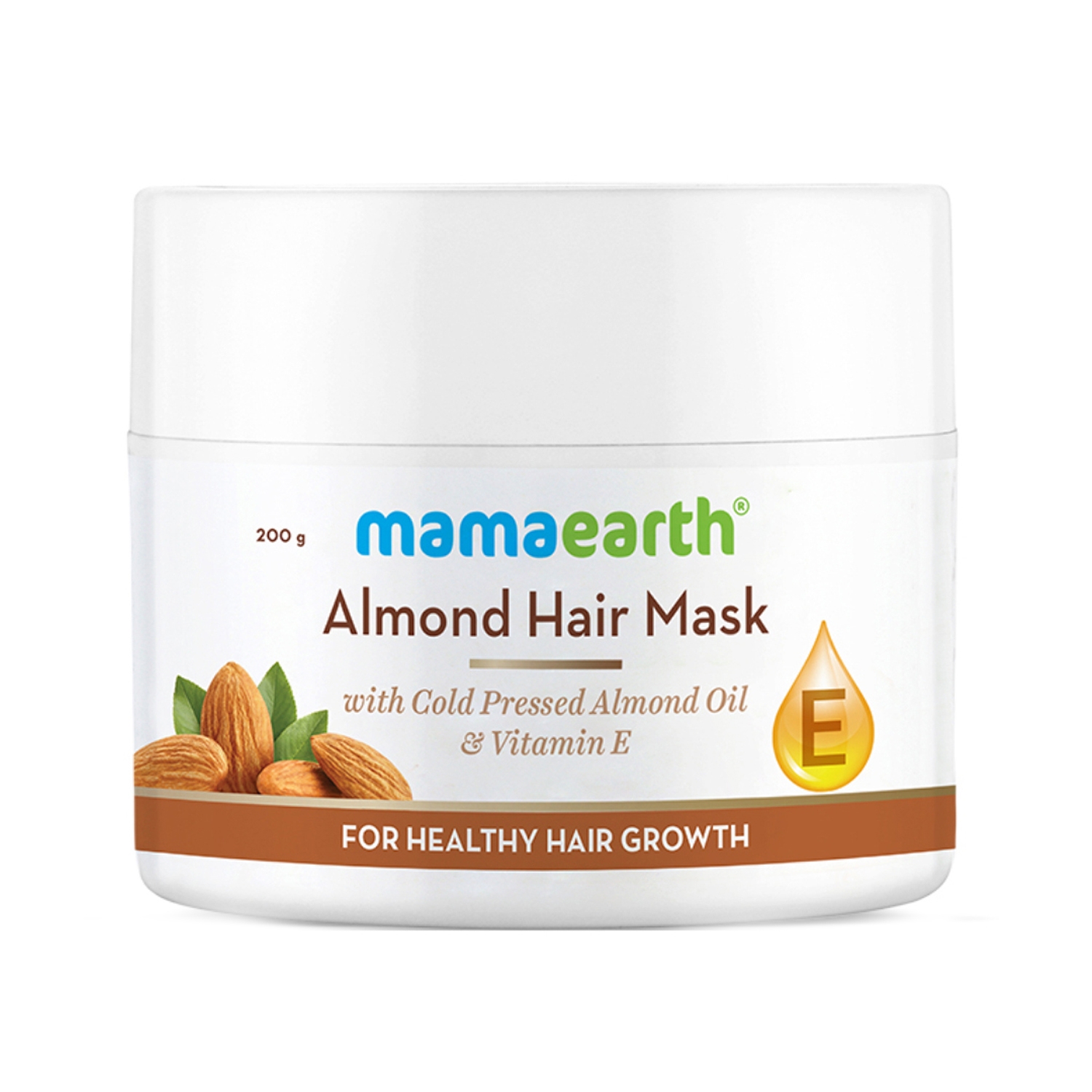 Mamaearth | Mamaearth Almond Hair Mask With Cold Pressed Almond Oil & Vitamin E (200g)