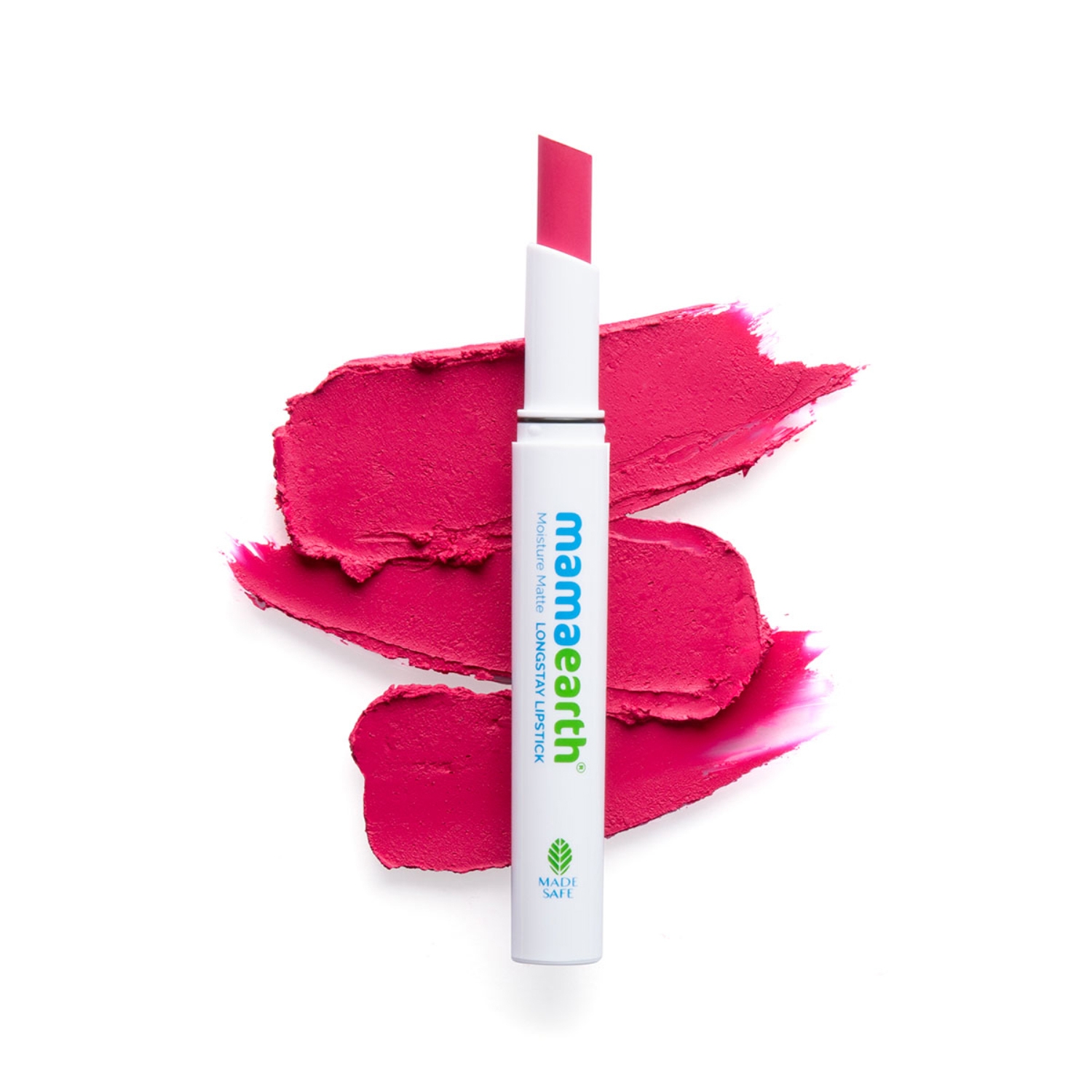 Mamaearth Moisture Matte Longstay Lipstick With Avocado Oil & Vitamin E - 12 Berrylicious Magenta (2g)