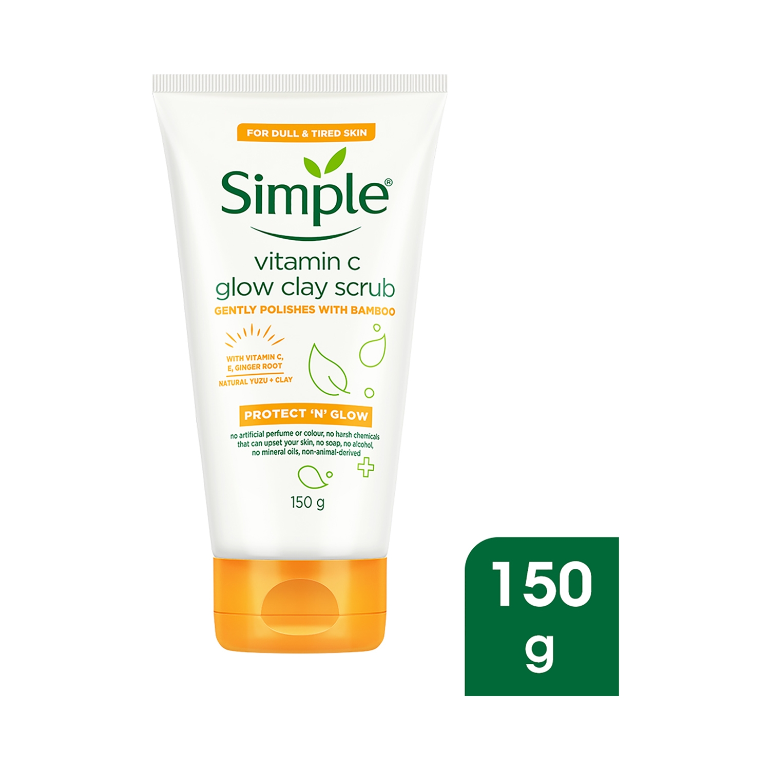 Simple Protect N Glow Vitamin C Glow Clay Scrub (150g)
