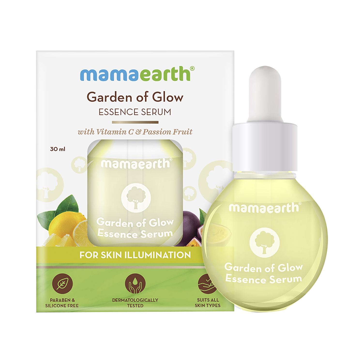 Mamaearth | Mamaearth Garden Of Glow Essence Serum With Vitamin C & Passion Fruit (30ml)