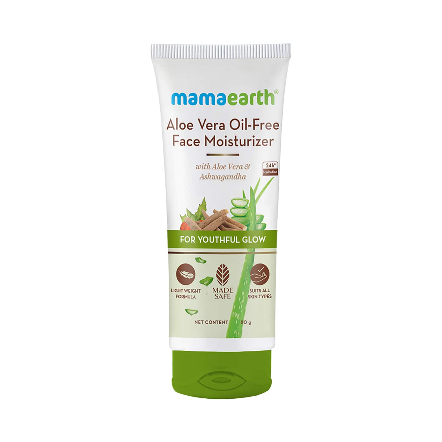 Mamaearth | Mamaearth Aloe Vera Oil-Free Face Moisturizer For A Youthful Glow (80g)