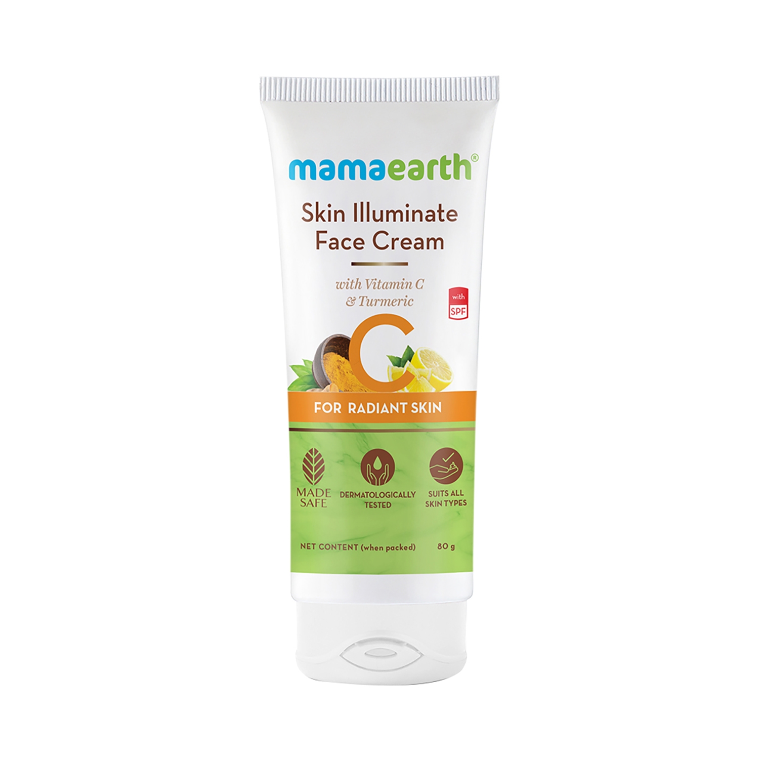 Mamaearth | Mamaearth Skin Illuminate Face Cream With Vitamin C And Turmeric For Radiant Skin (80g)