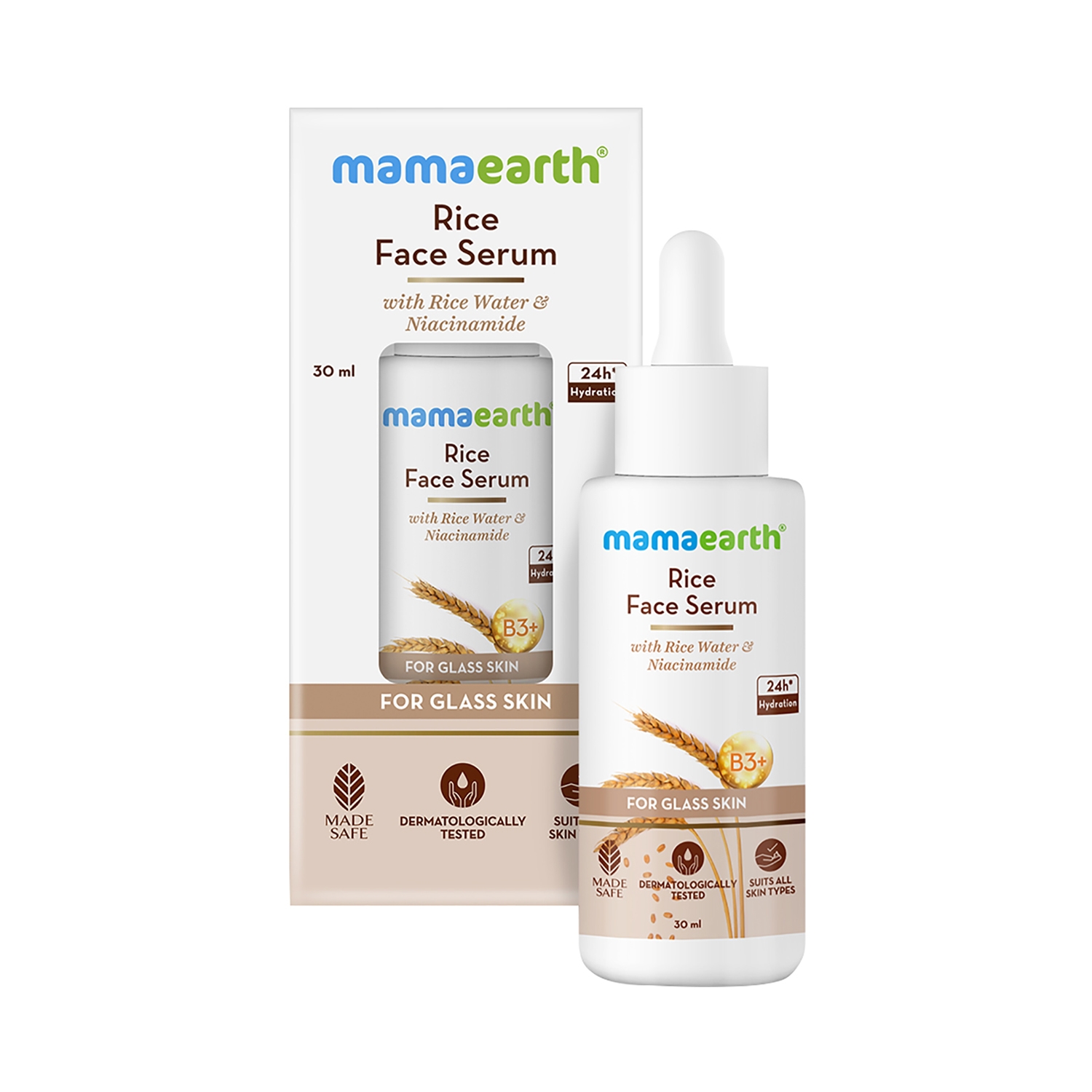 Mamaearth | Mamaearth Rice Face Serum With Rice Water & Niacinamide For Glass Skin (30ml)