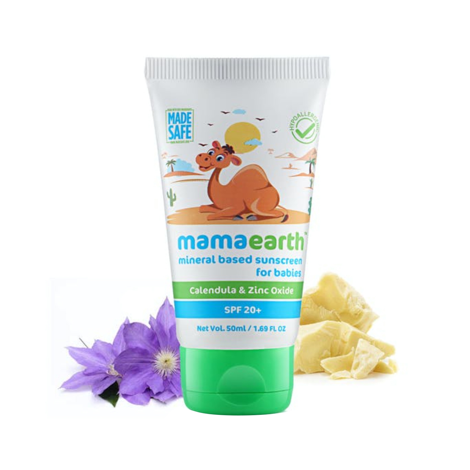 Mamaearth | Mamaearth Mineral Based Sunscreen For Babies SPF 20+ - (50ml)