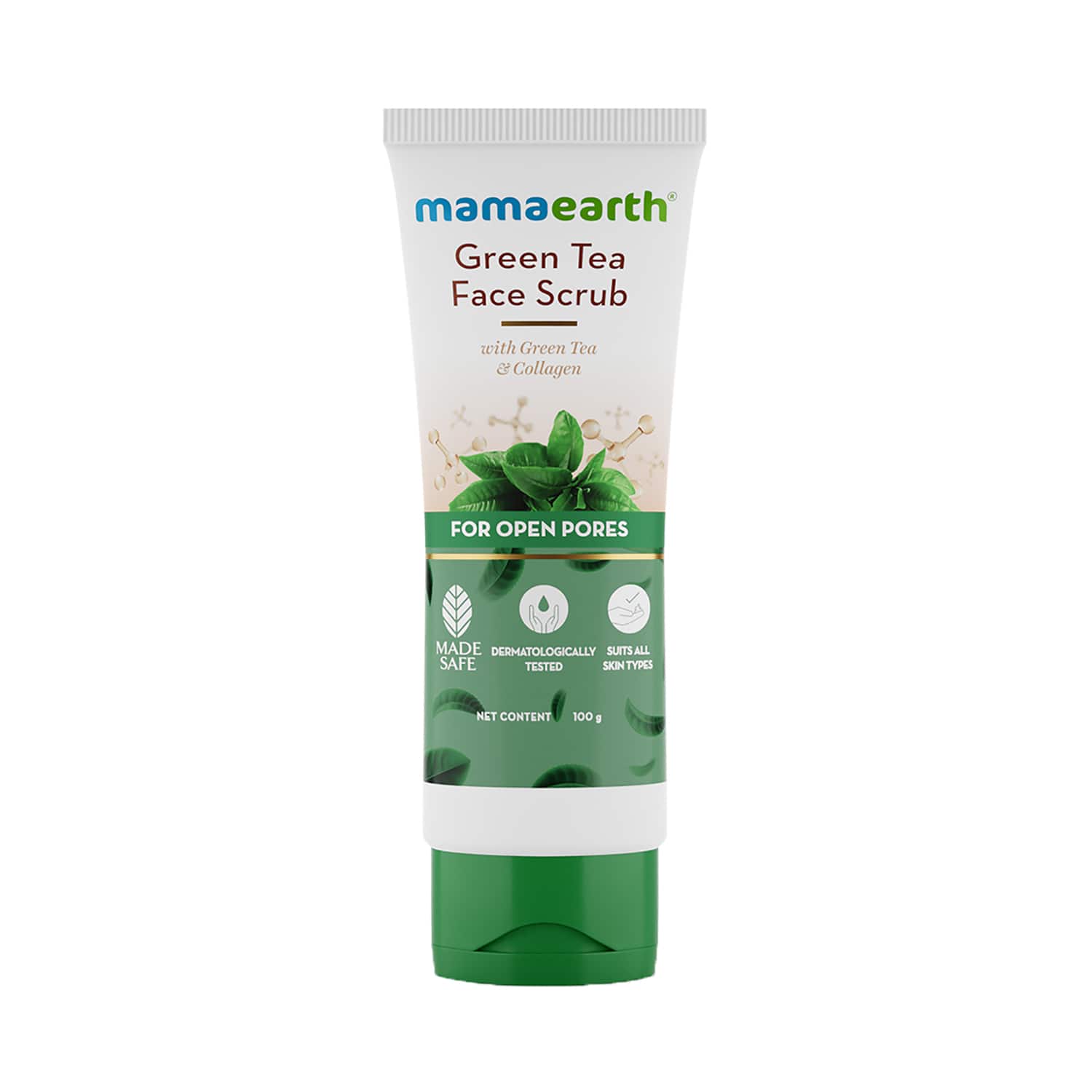 Green tea face outlet scrub