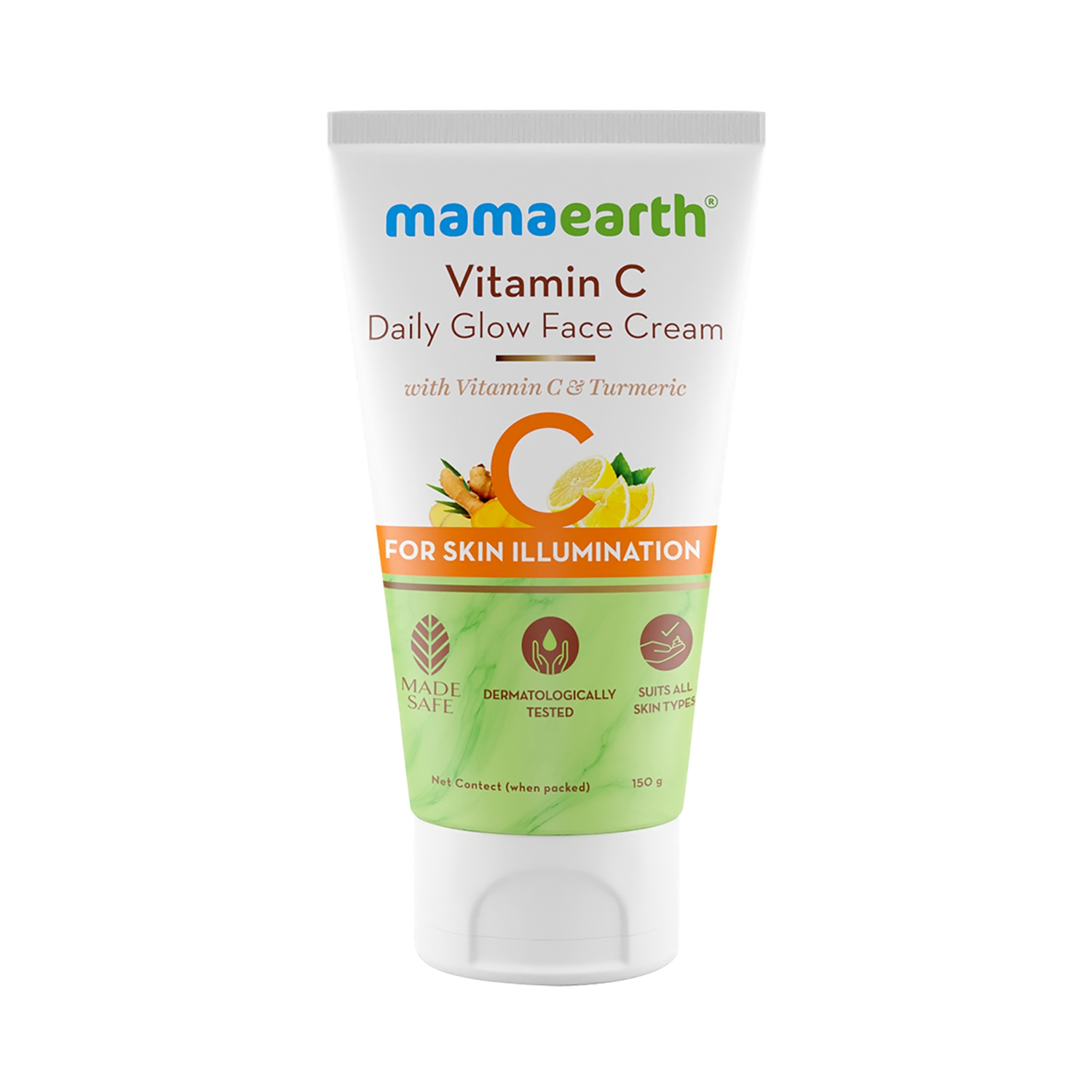 Mamaearth | Mamaearth Vitamin C Daily Glow Face Cream With Vitamin C & Turmeric For Skin Illumination (150g)