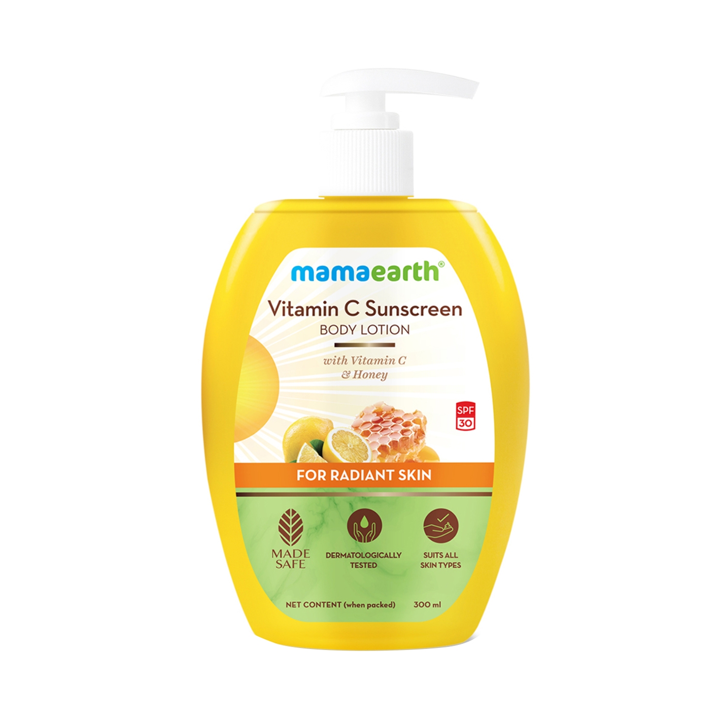 Mamaearth | Mamaearth Vitamin C Sunscreen Body Lotion SPF 30 (300ml)