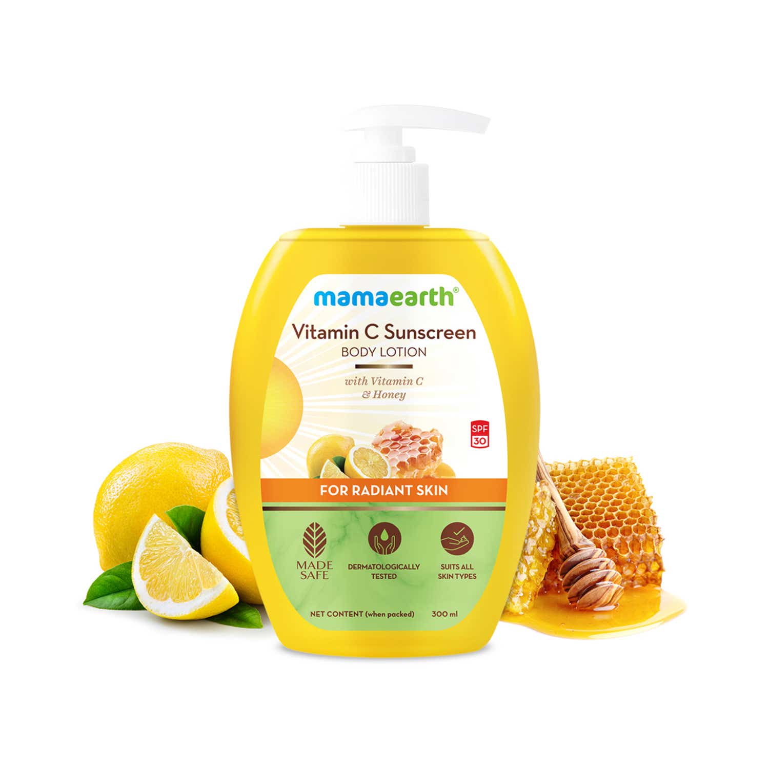Mamaearth | Mamaearth Vitamin C Sunscreen Body Lotion SPF 30 (300ml)