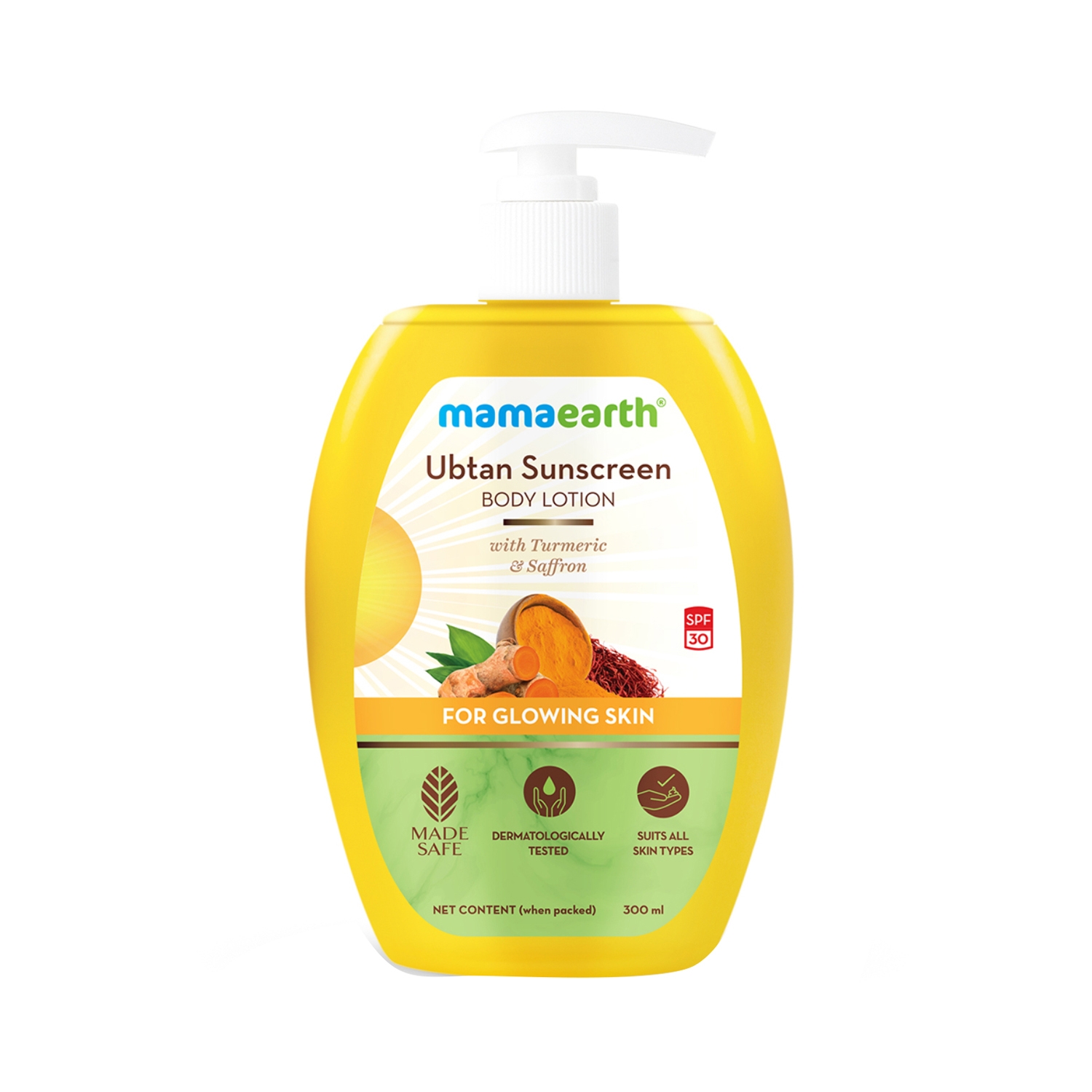 Mamaearth | Mamaearth Ubtan Sunscreen Body Lotion SPF 30 (300ml)