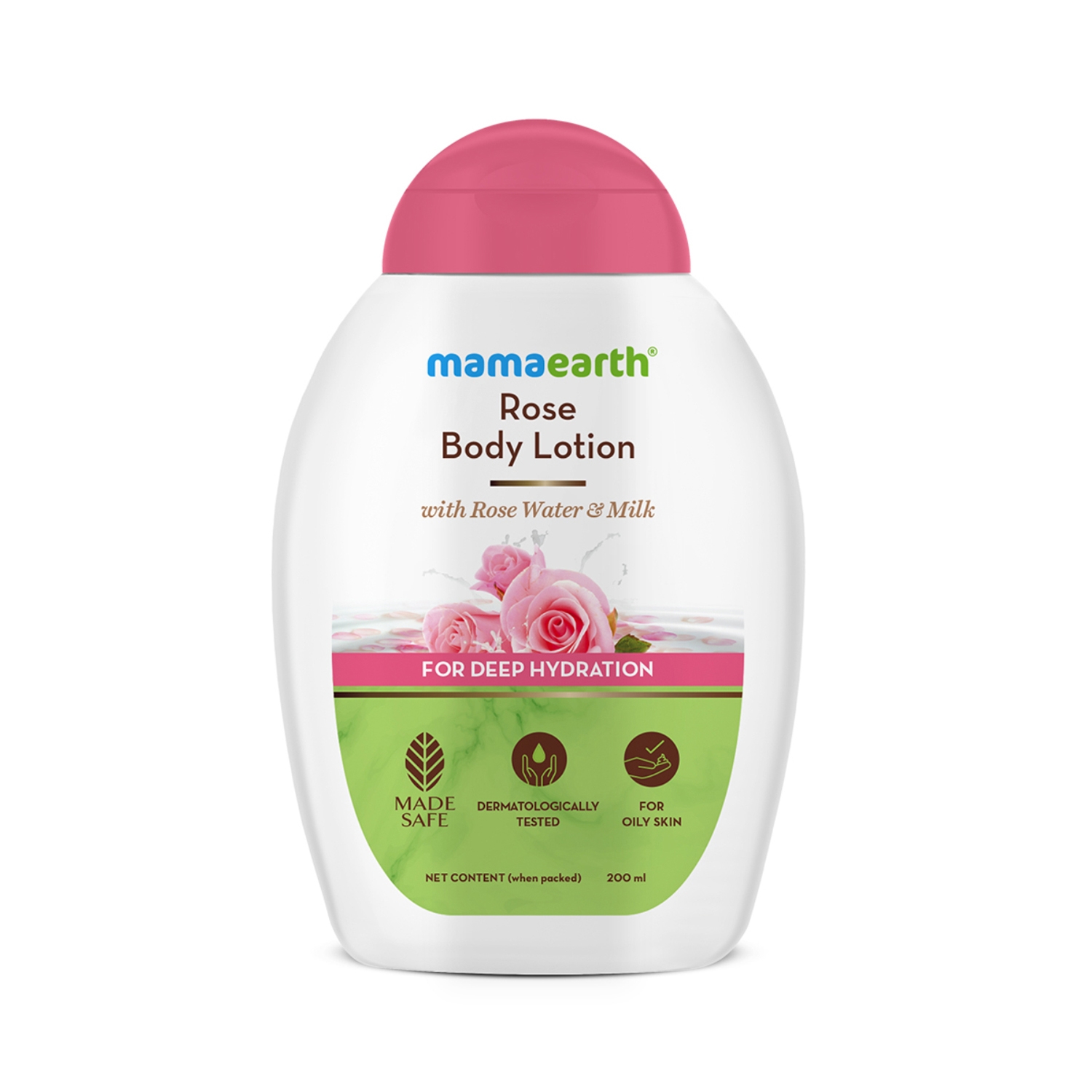 Mamaearth | Mamaearth Rose Body Lotion With Rose Water & Milk For Deep Hydration (200ml)