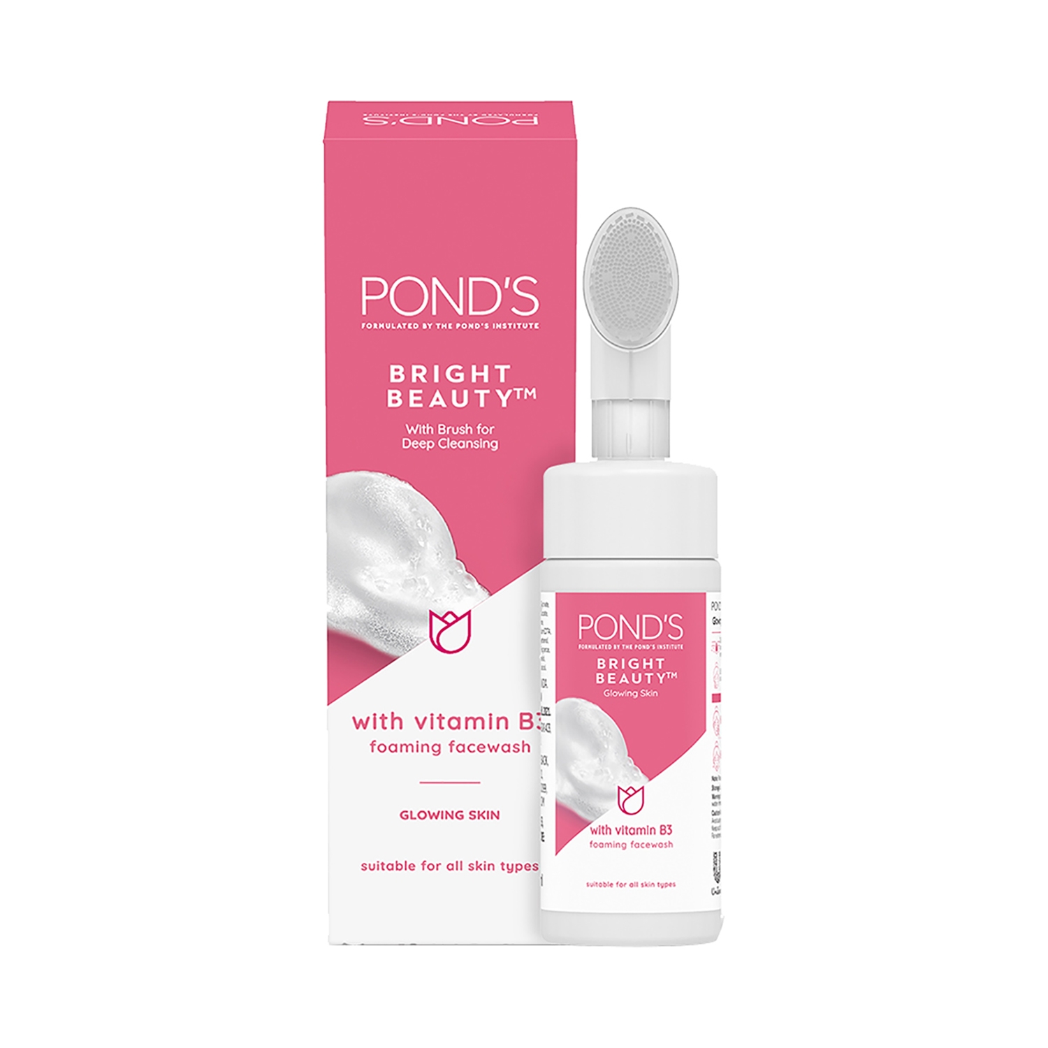 Pond's | Pond's Bright Beauty Foaming Brush Face Wash for Glowing Skin (150ml)
