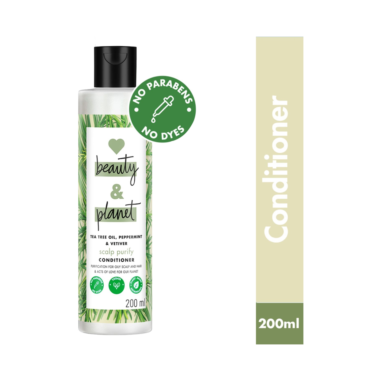 Love Beauty & Planet | Love Beauty & Planet Tea Tree Peppermint & Vetiver Purifying Conditioner (200ml)