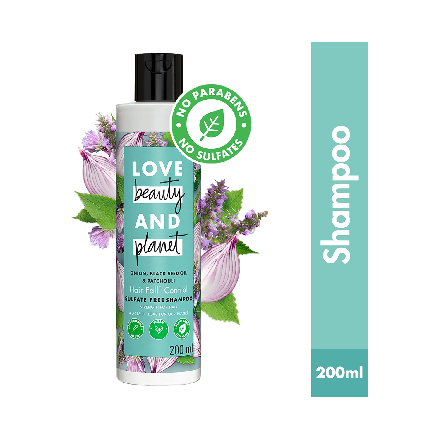 Love Beauty & Planet Onion Blackseed & Patchouli Hairfall Control Shampoo (200ml)