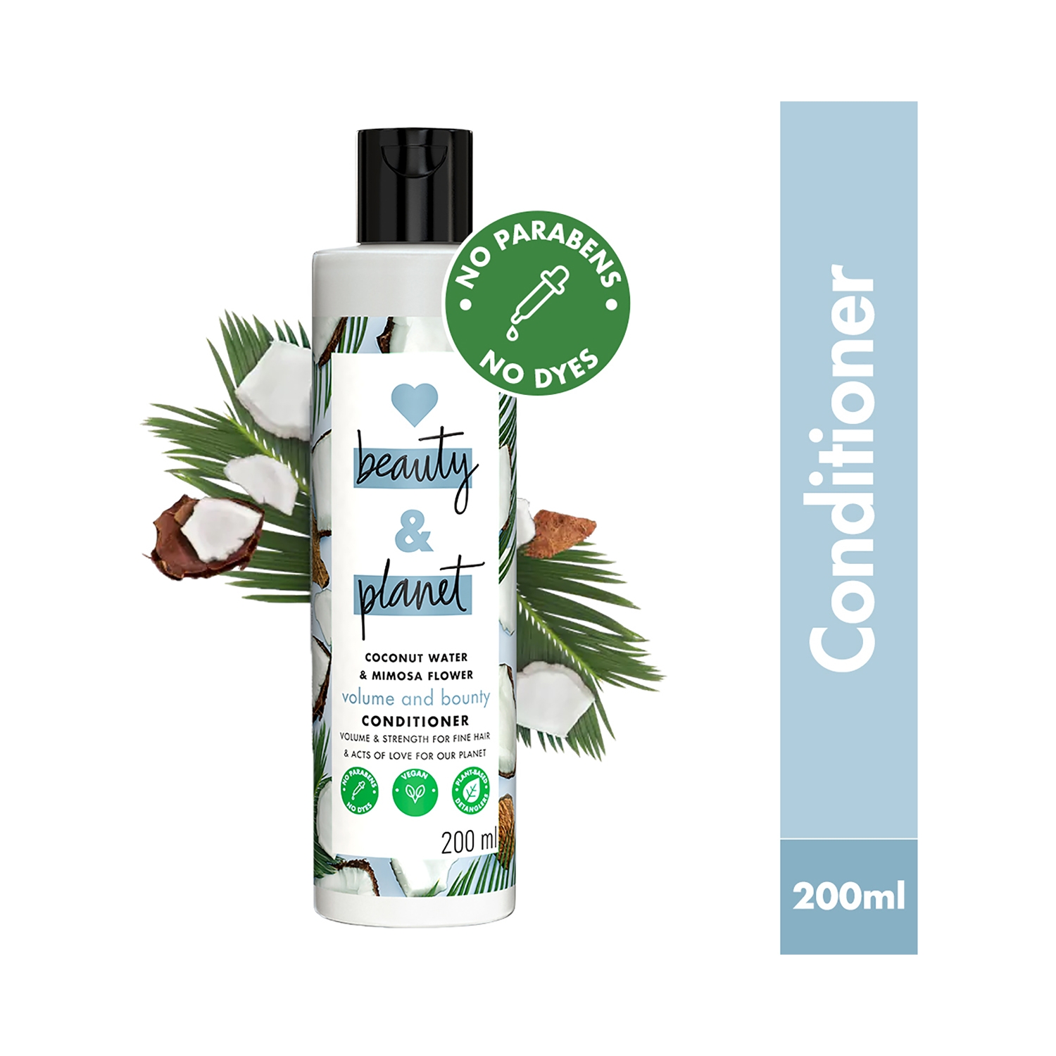 Love Beauty & Planet | Love Beauty & Planet Coconut Water and Mimosa Flower Volume and Bounty Conditioner (200ml)