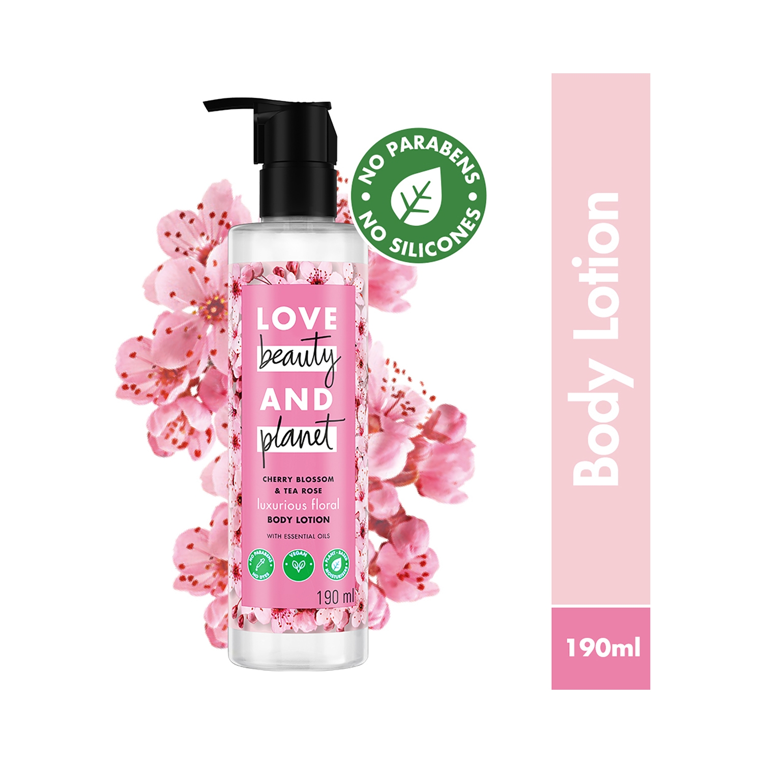 Love Beauty & Planet | Love Beauty & Planet Cherry Blossom & Tea Rose Body Lotion (190ml)