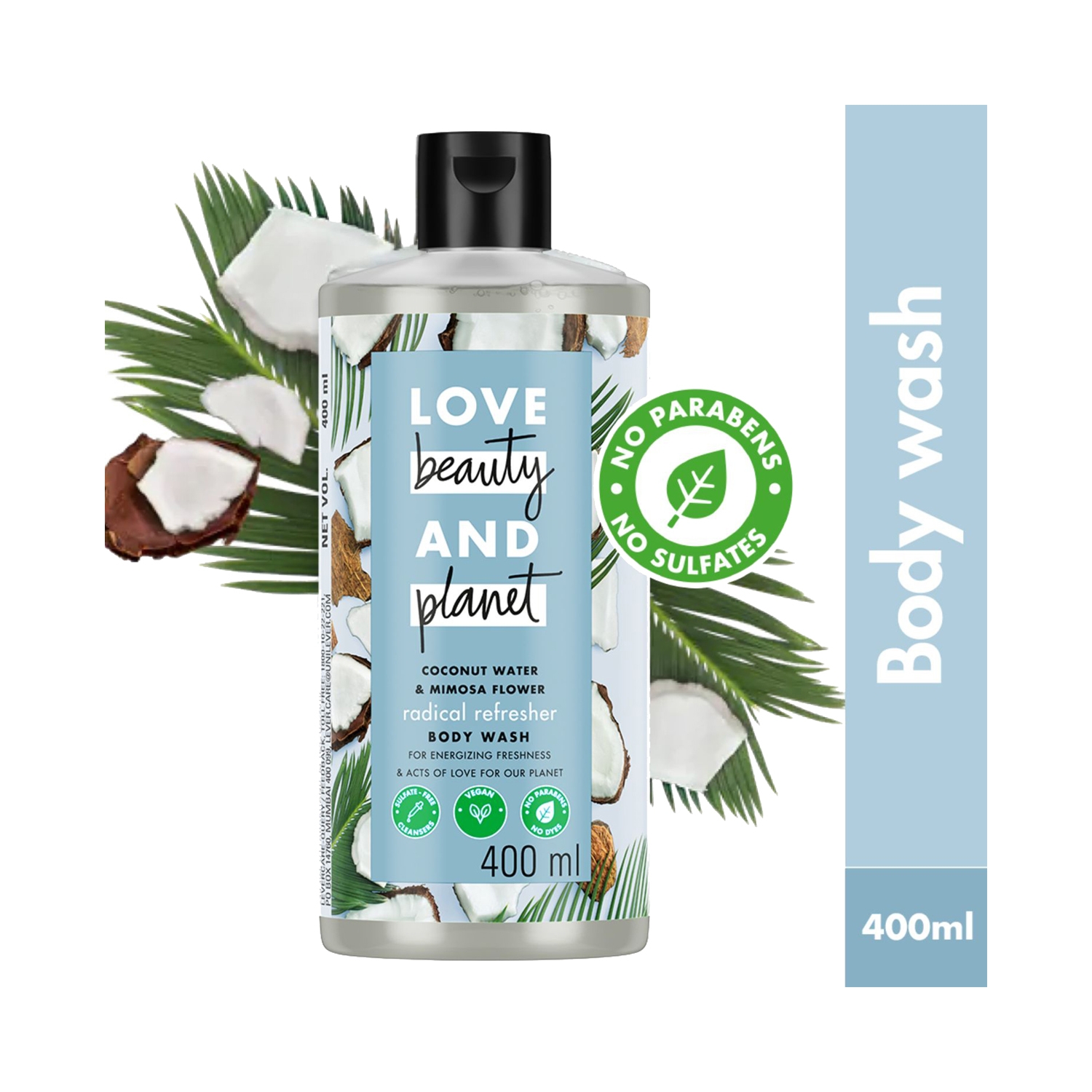 Love Beauty & Planet | Love Beauty & Planet Natural Coconut Water and Mimosa Body Wash (400ml)