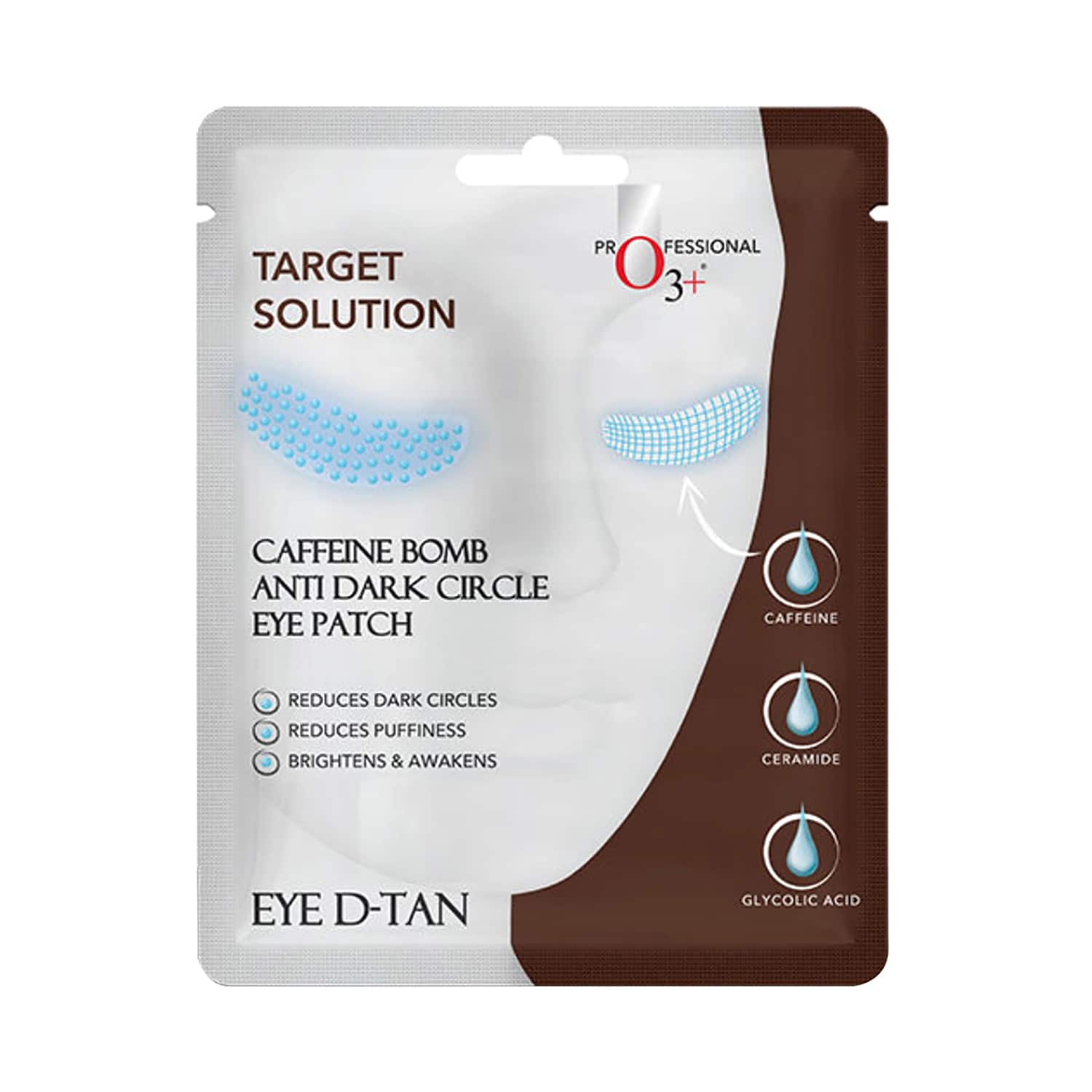 O3+ | O3+ Caffeine Bomb Eye D-Tan Patch Sheet Mask (5g)