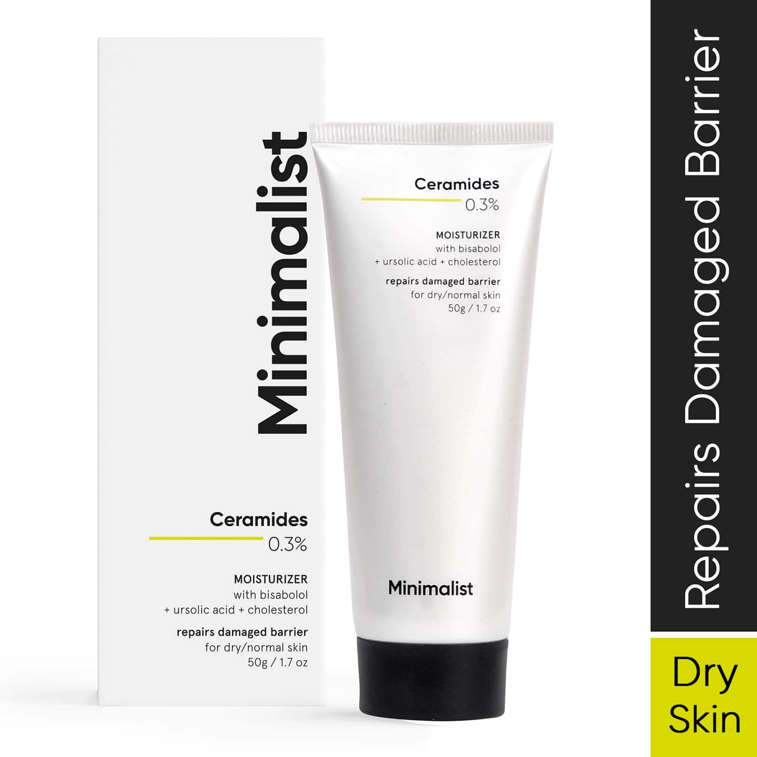 Minimalist | Minimalist 0.3% Ceramide Face Moisturizer For Normal-Dry Skin Cream For Barrier Repair (50g)