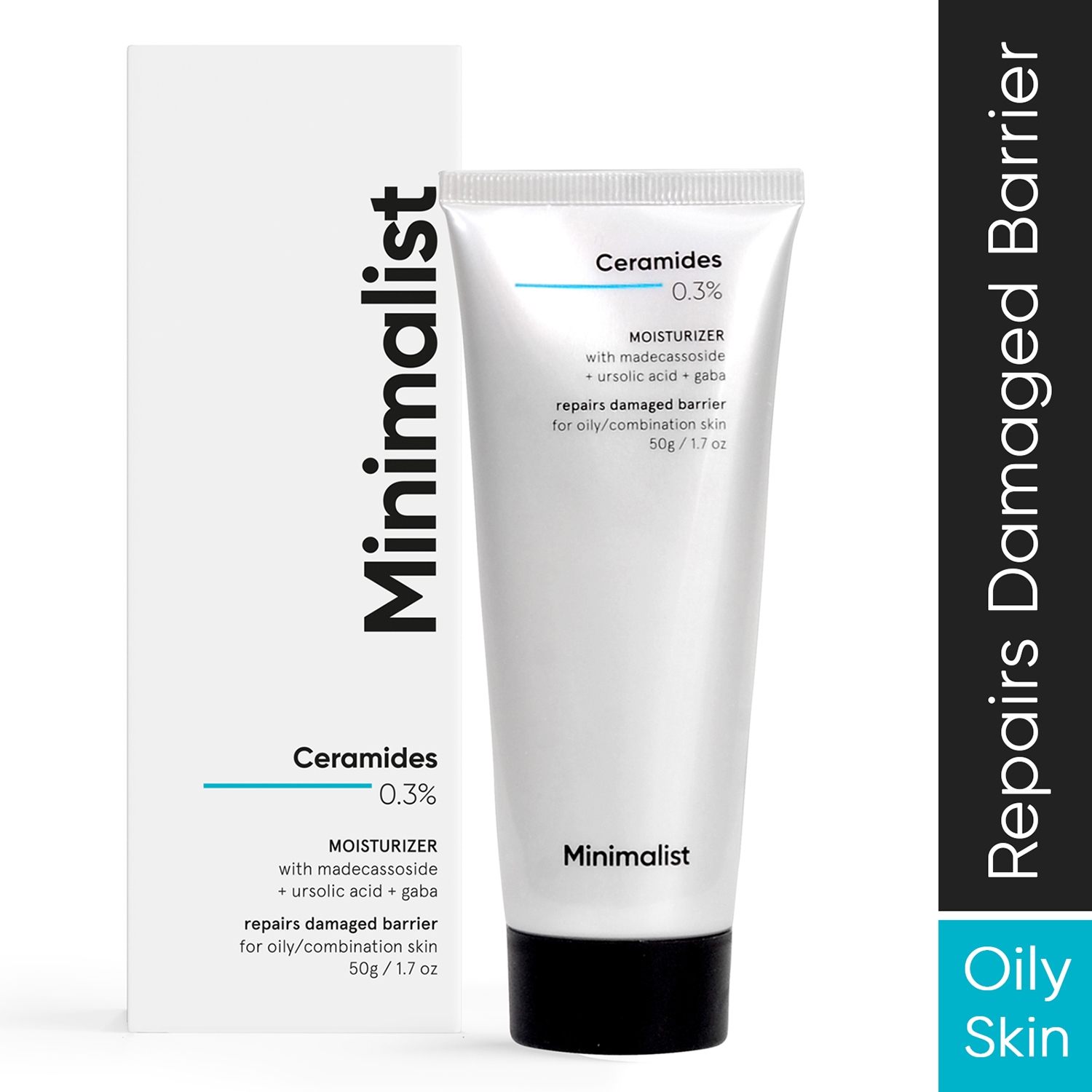 Minimalist | Minimalist 0.3% Ceramide Face Moisturizer For Oily Skin Cream For Barrier Repair (50g)