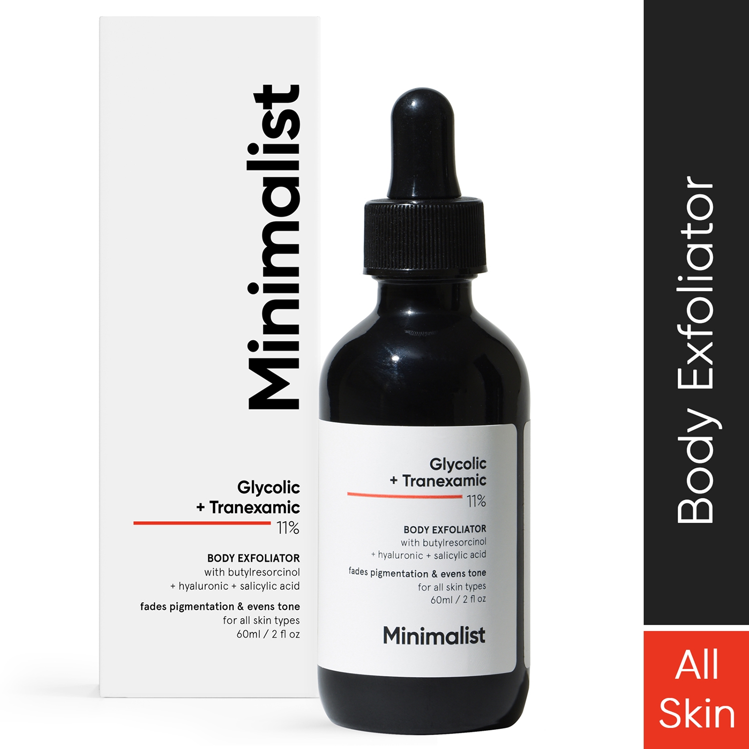 Minimalist | Minimalist 11% Glycolic Acid & Tranexamic Acid AHA BHA Body Exfoliator (60ml)