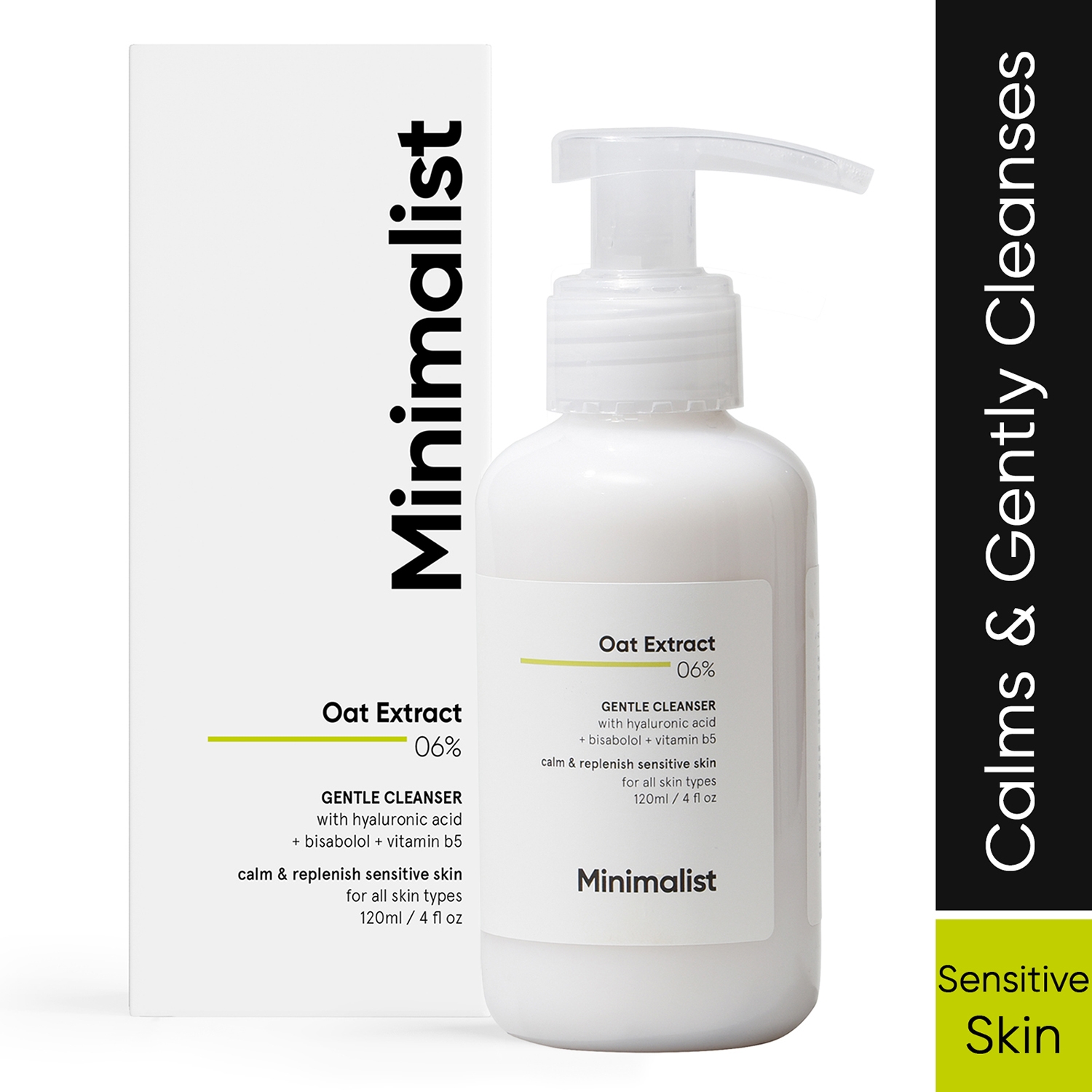 Minimalist | Minimalist Oat Extract 6% Gentle Low-Foaming Cleanser With Hyaluronic Acid (120ml)