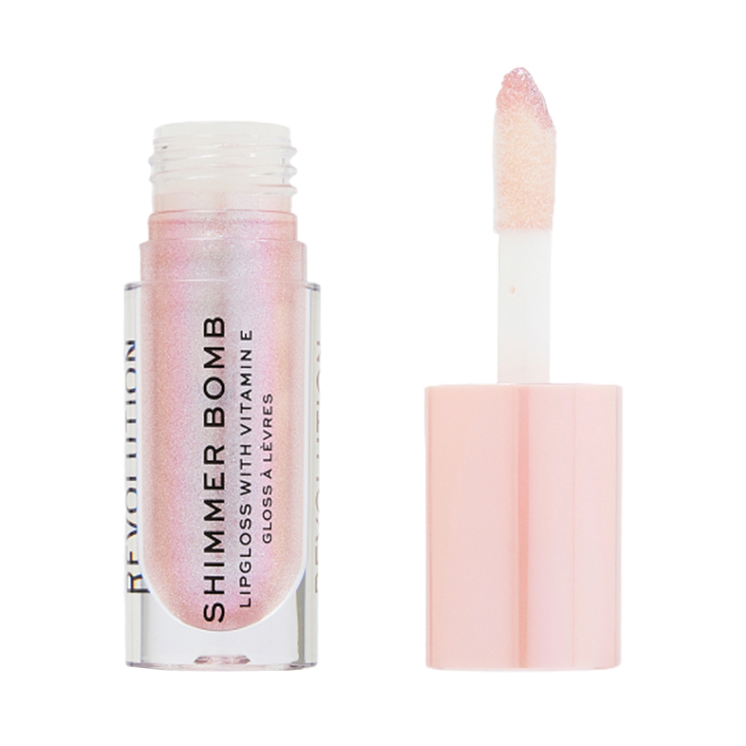 Makeup Revolution | Makeup Revolution Shimmer Bomb Lip Gloss - Sparkle Pink (4.5ml)
