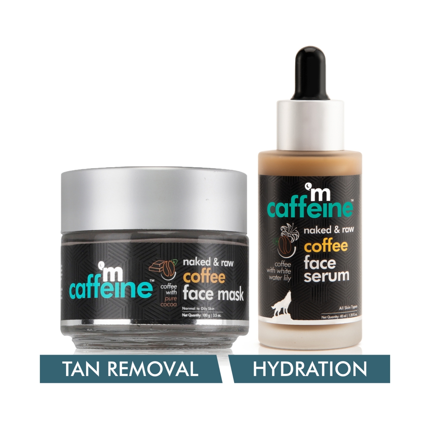 mCaffeine | mCaffeine Coffee Face Toning Kit with Free Travel Pouch (2Pcs)