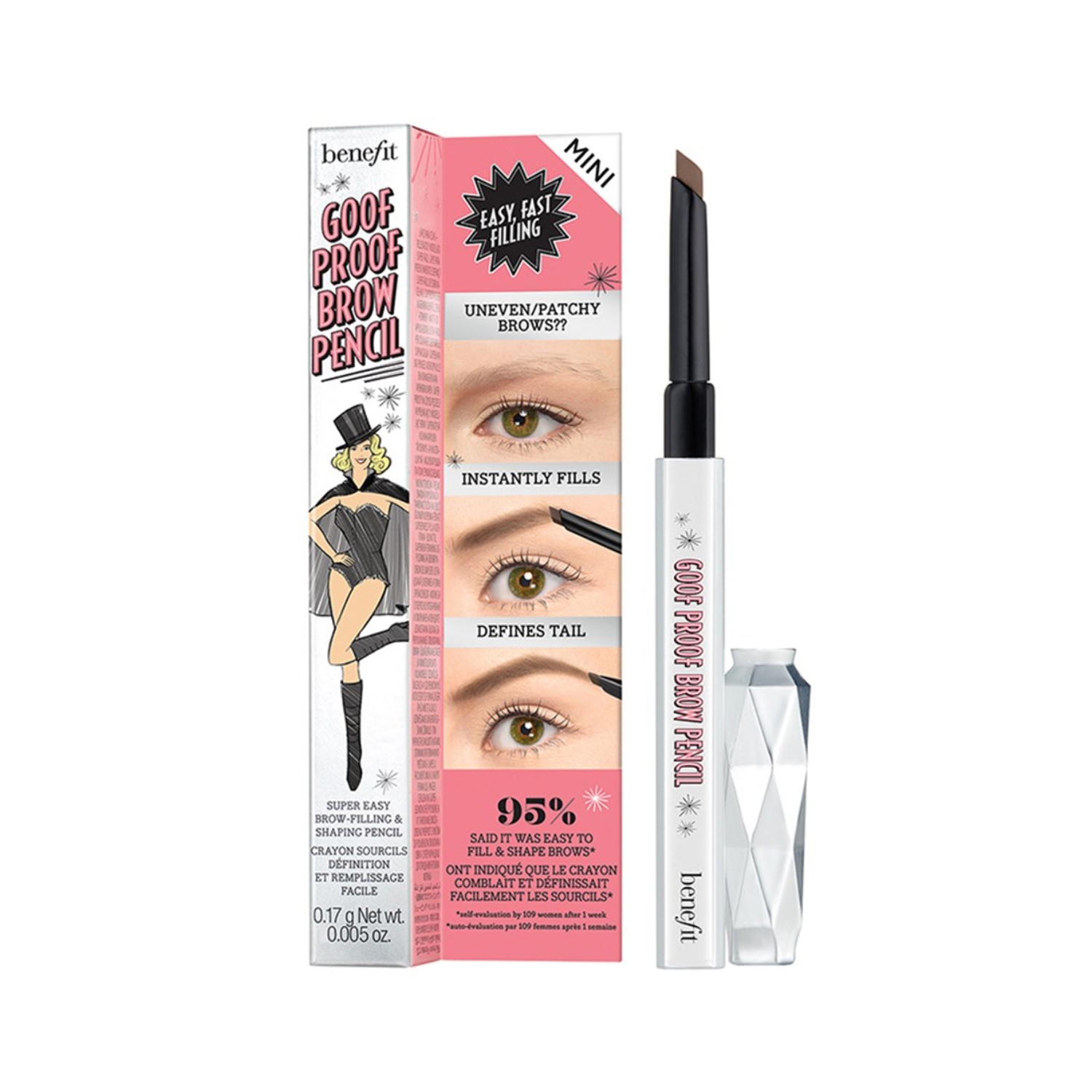 Benefit Cosmetics | Benefit Cosmetics Goof Proof Eyebrow Pencil Mini - 03 Warm Light Brown (0.17g)