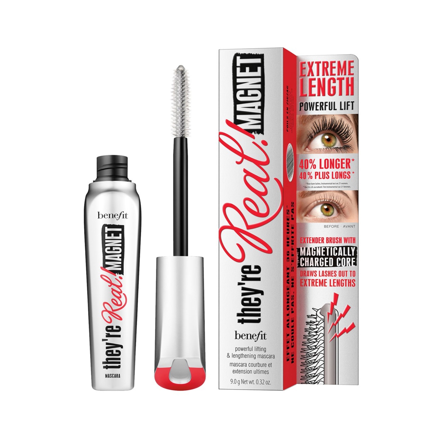 Benefit Cosmetics | Benefit Cosmetics They're Real! Magnet Extreme Lengthening Mascara - Black (9g)