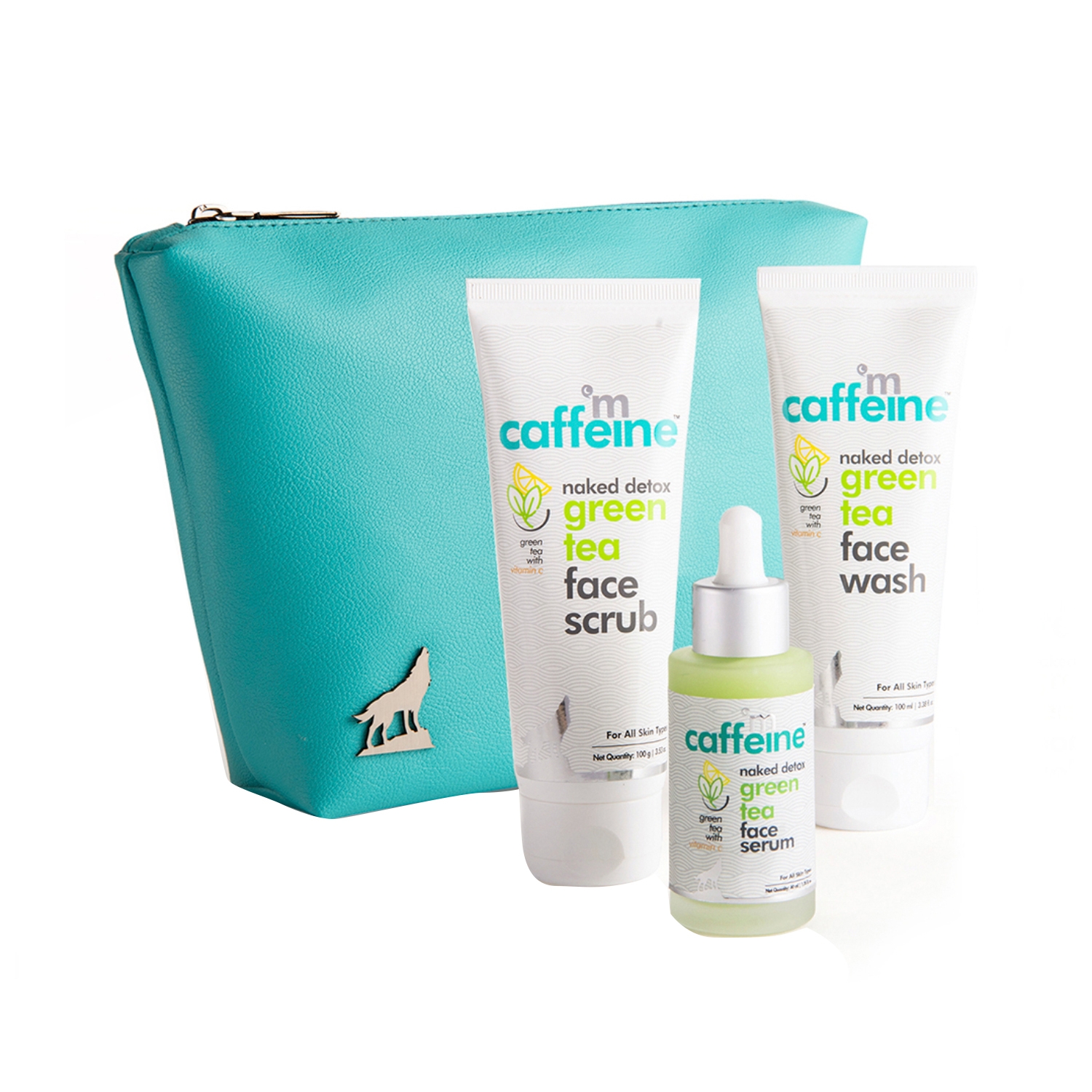 mCaffeine | mCaffeine Green Tea Face Purifying Kit with Free Travel Pouch (3Pcs)