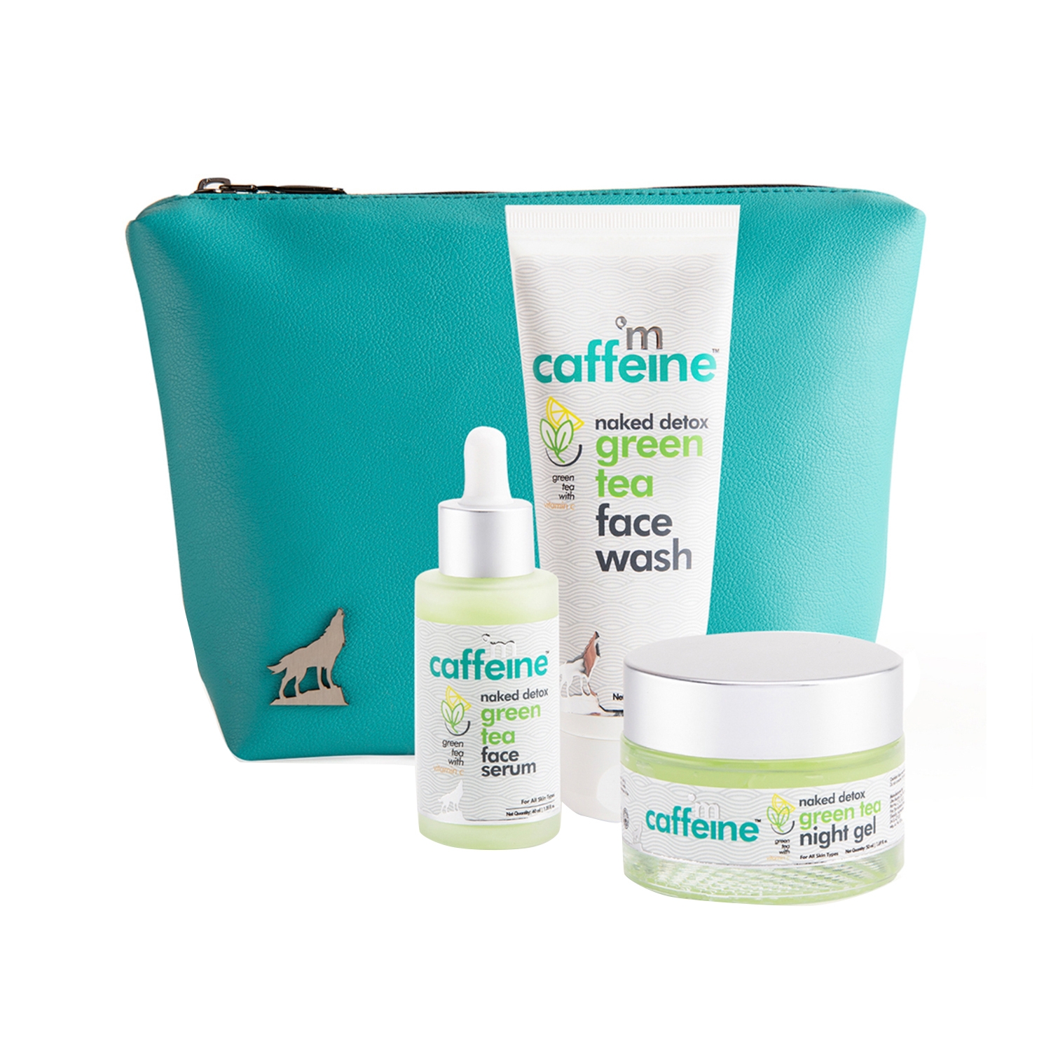mCaffeine | mCaffeine Green Tea Breakout Care Kit with Free Travel Pouch (3Pcs)